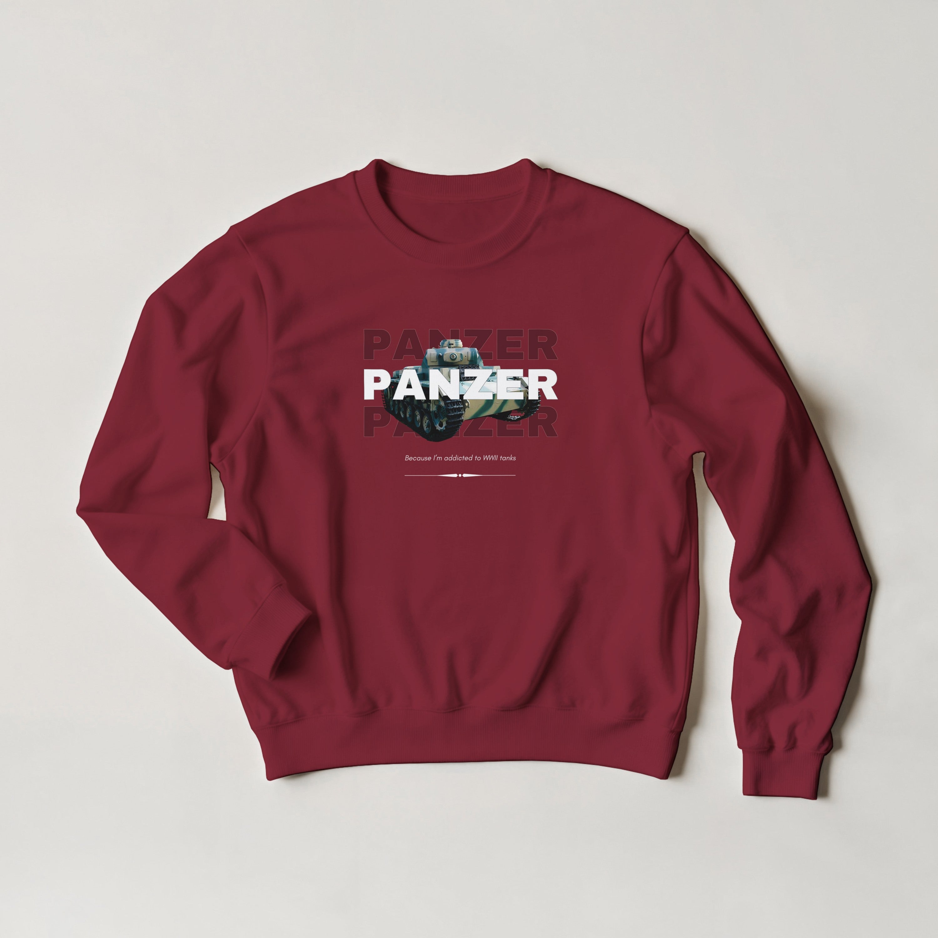 WWII Panzer Tank Sweatshirt | History Buff Crewneck | WW2 Military Gift