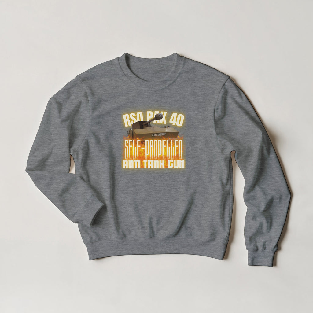 RSO PaK 40 Sweater | German Anti-Tank Gun Crewneck | WWII Military History Gift