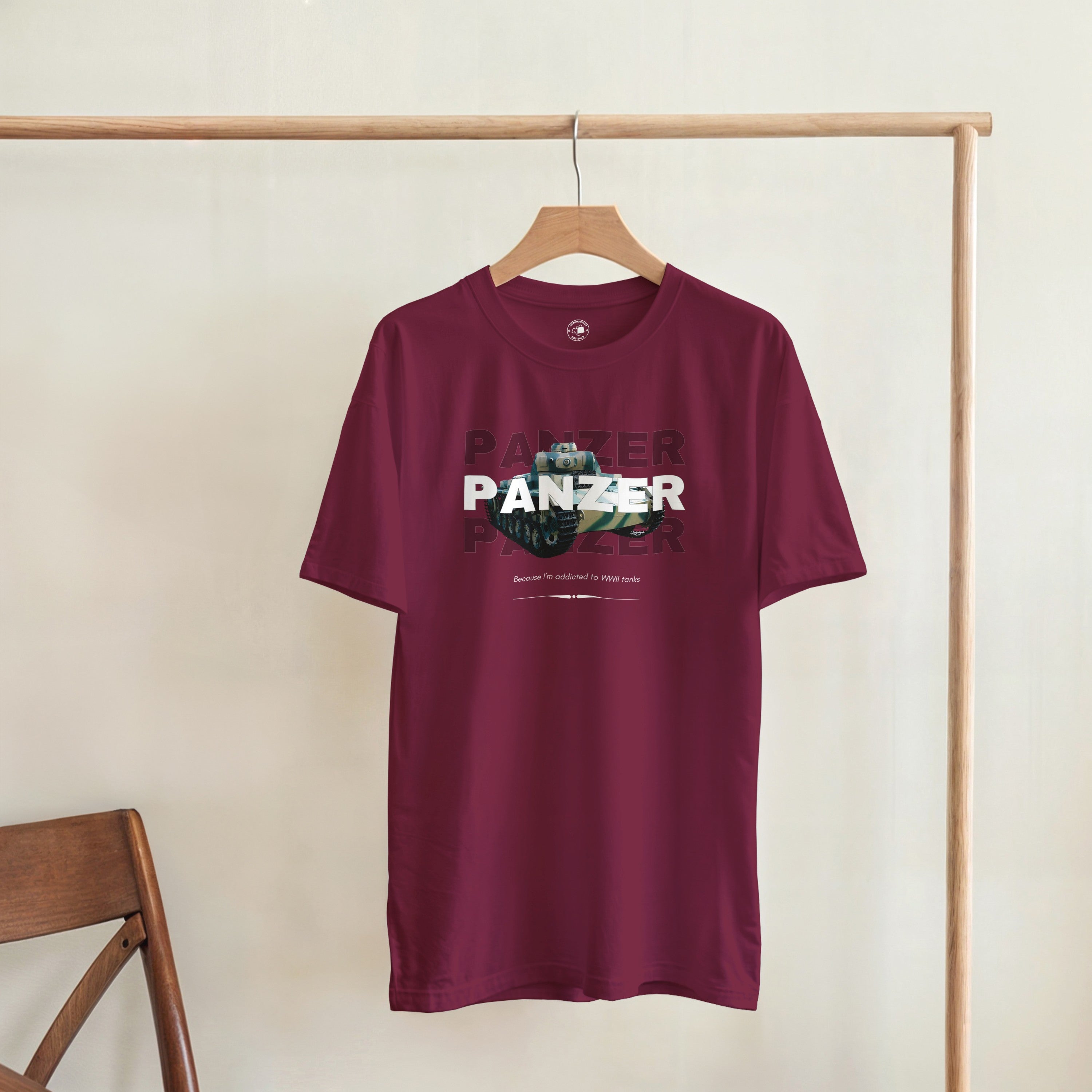 WWII Panzer Tank T-Shirt | Funny History Buff Tee | WW2 Military Streetwear
