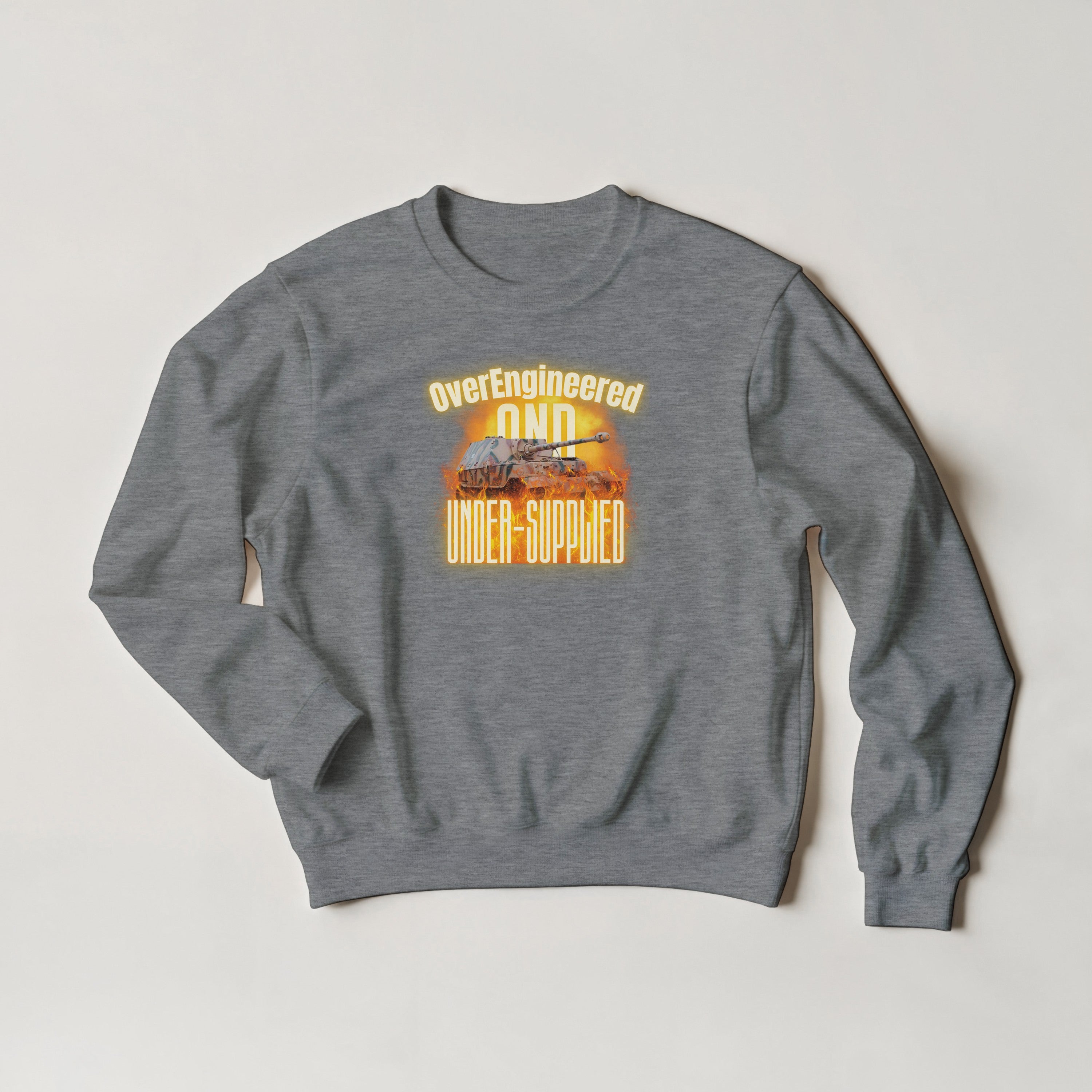 Certified Menace To Society Sweater | Panther Tank Doge Meme | WW2 Graphic Crewneck