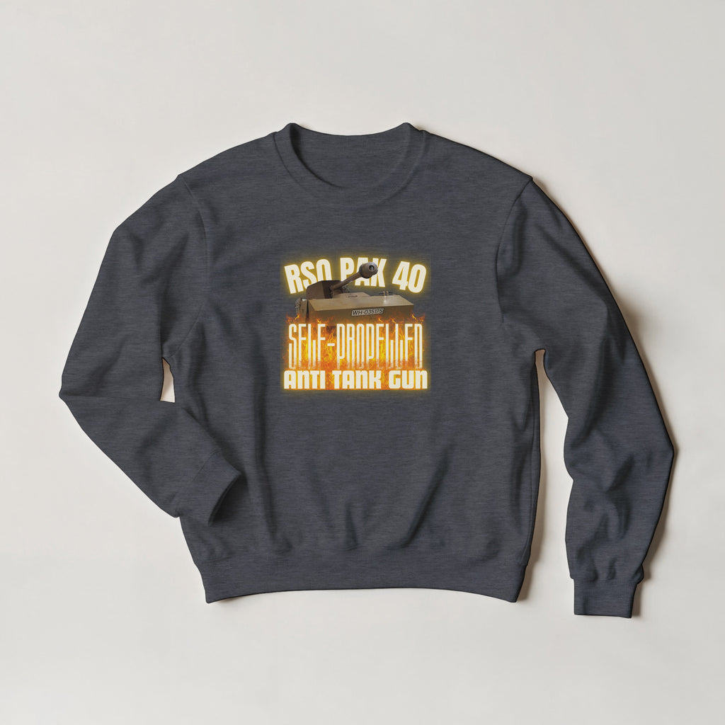 RSO PaK 40 Sweater | German Anti-Tank Gun Crewneck | WWII Military History Gift