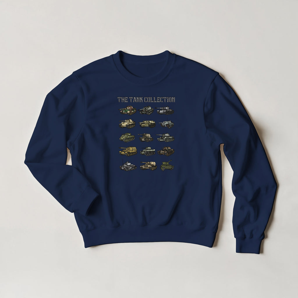 WWII Tank Graphic Sweatshirt | Military History Crewneck | Armored Vehicle Gift