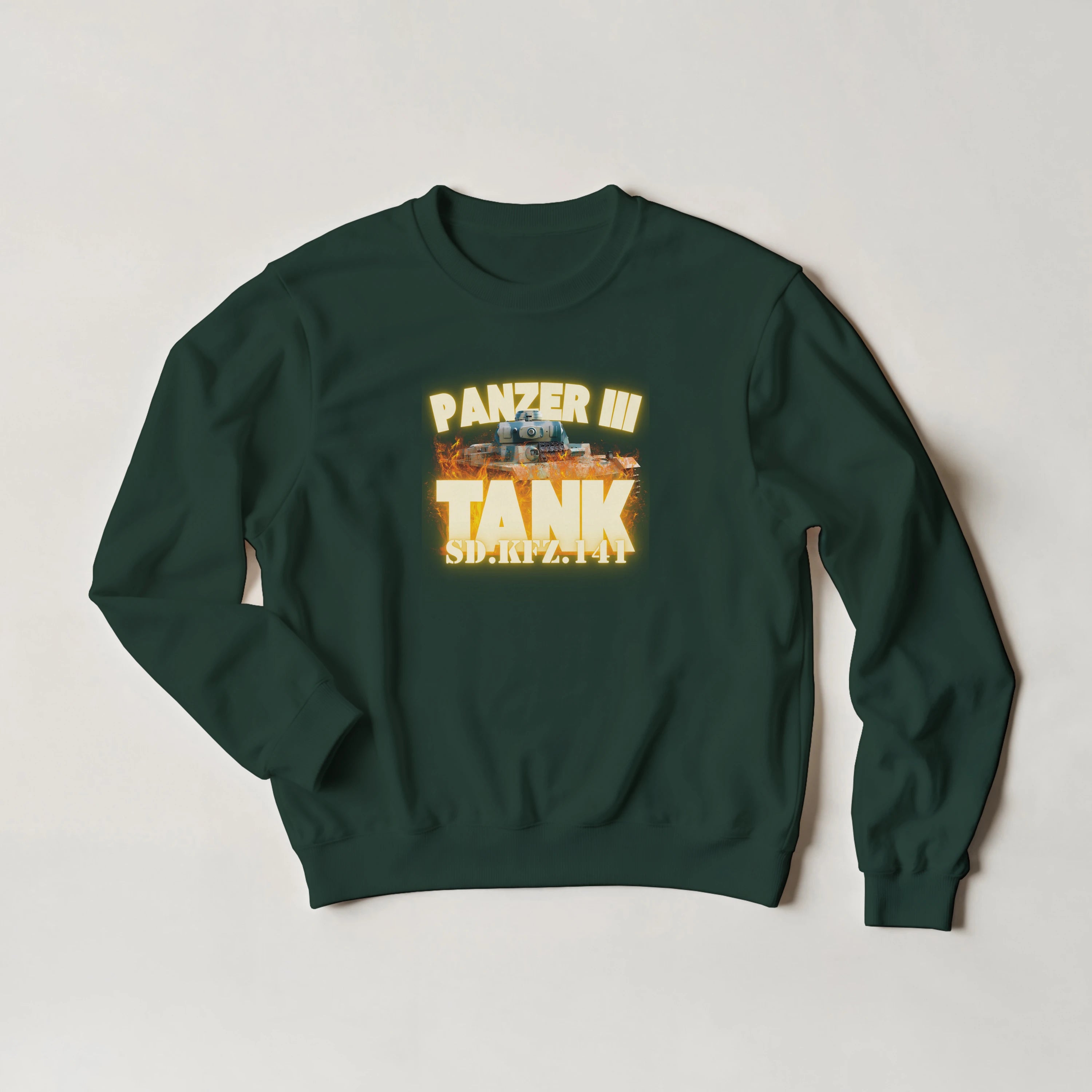 Panzer III Tank Sweatshirt | German Sd.Kfz.141 Medium Armor Crewneck | WWII History Gift