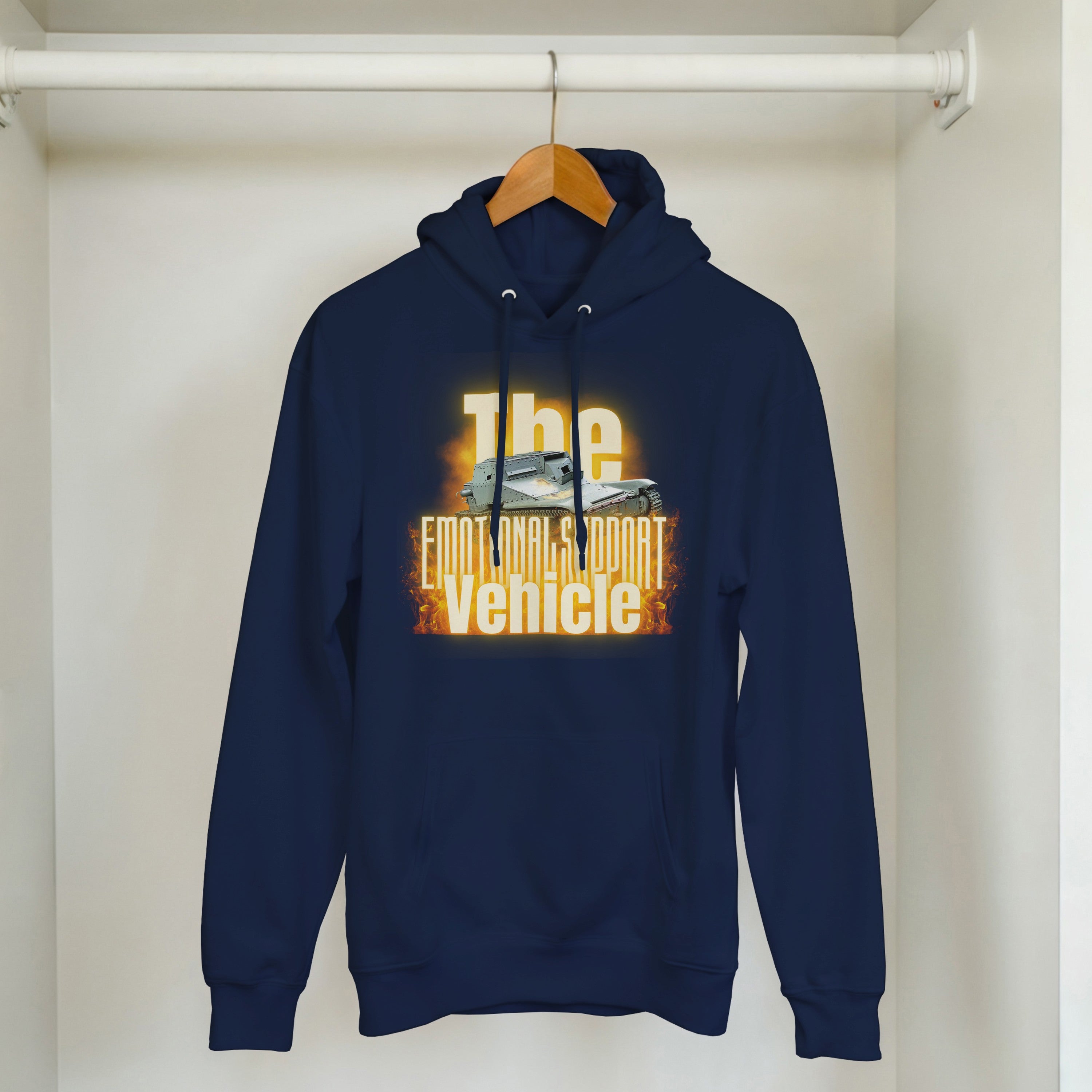 Emotional Support Vehicle Hoodie | L3/33 Tankette Meme | Funny Military History Gift