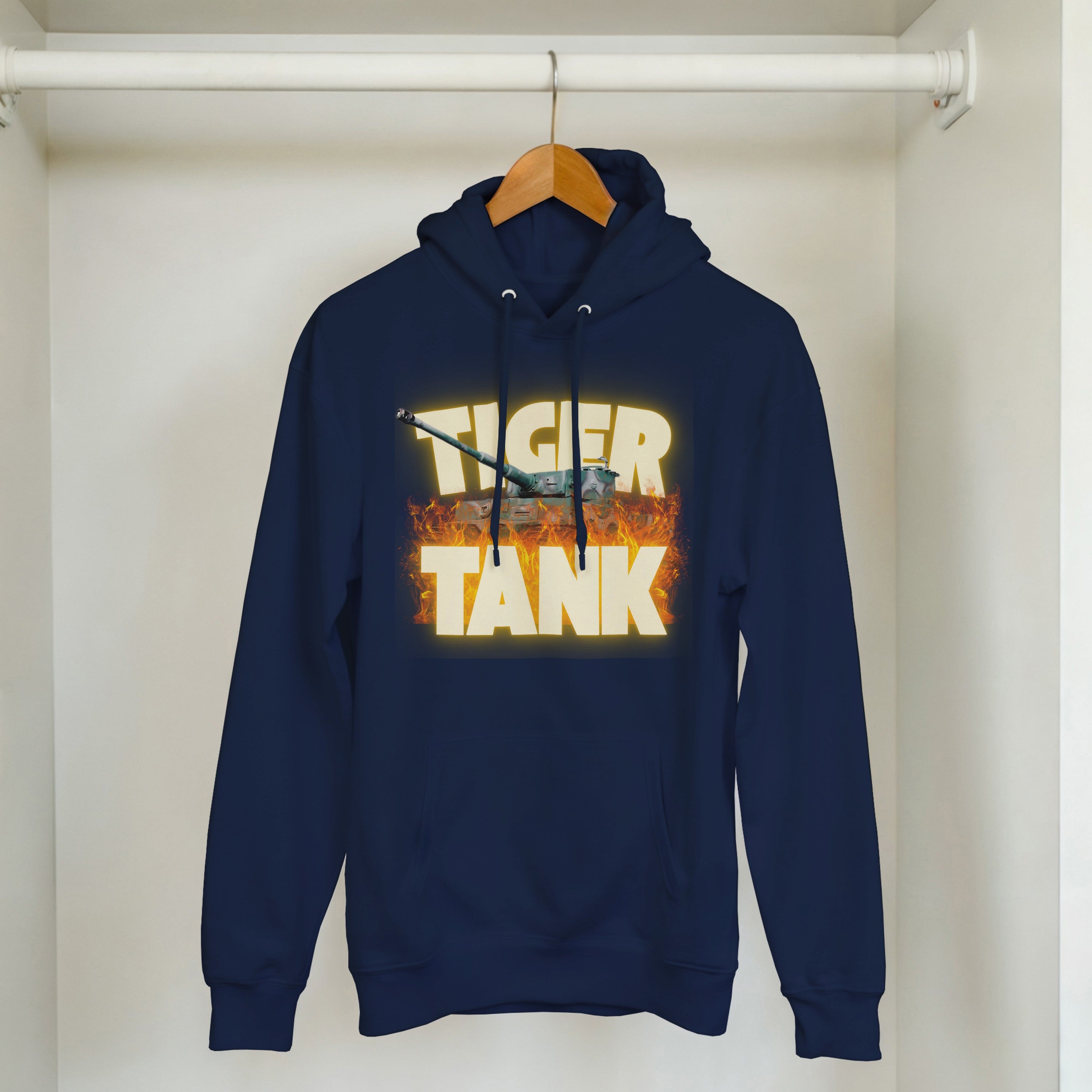 Tiger Tank Graphic Hoodie | WWII German Heavy Armor Pullover | Panzer VI Gift