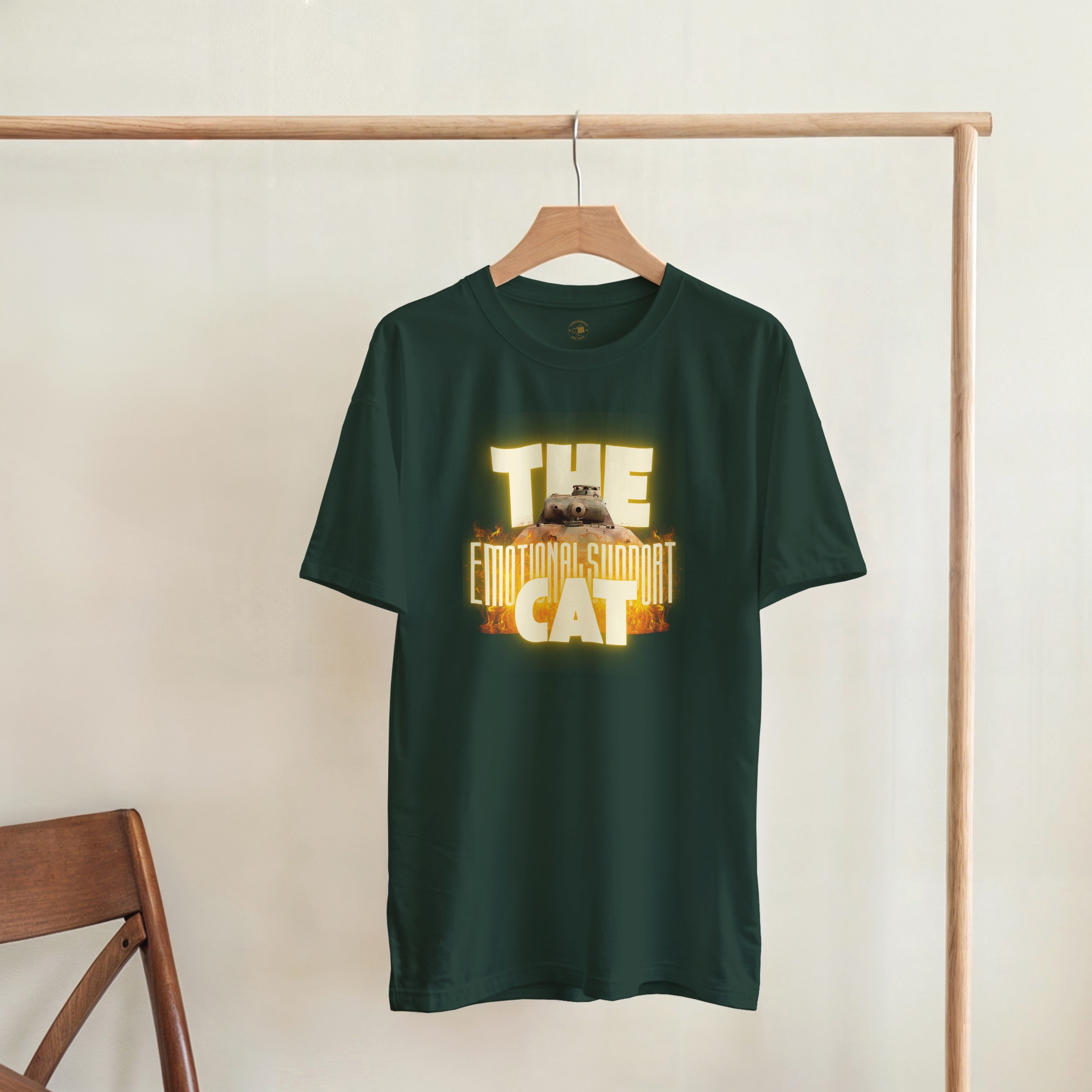 Emotional Support Cat Shirt | Panther Panzer V Meme Tee | WW2 Military History Gift