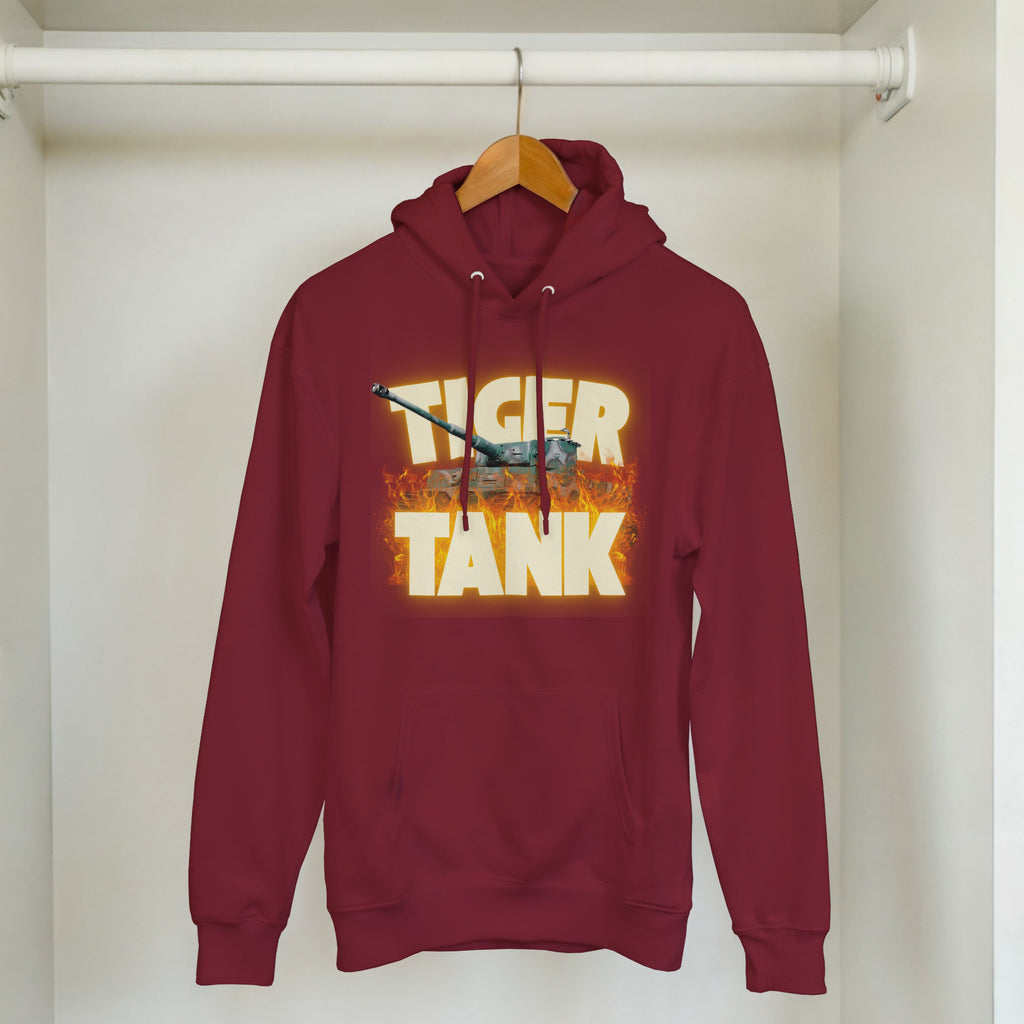 Tiger Tank Graphic Hoodie | WWII German Heavy Armor Pullover | Panzer VI Gift