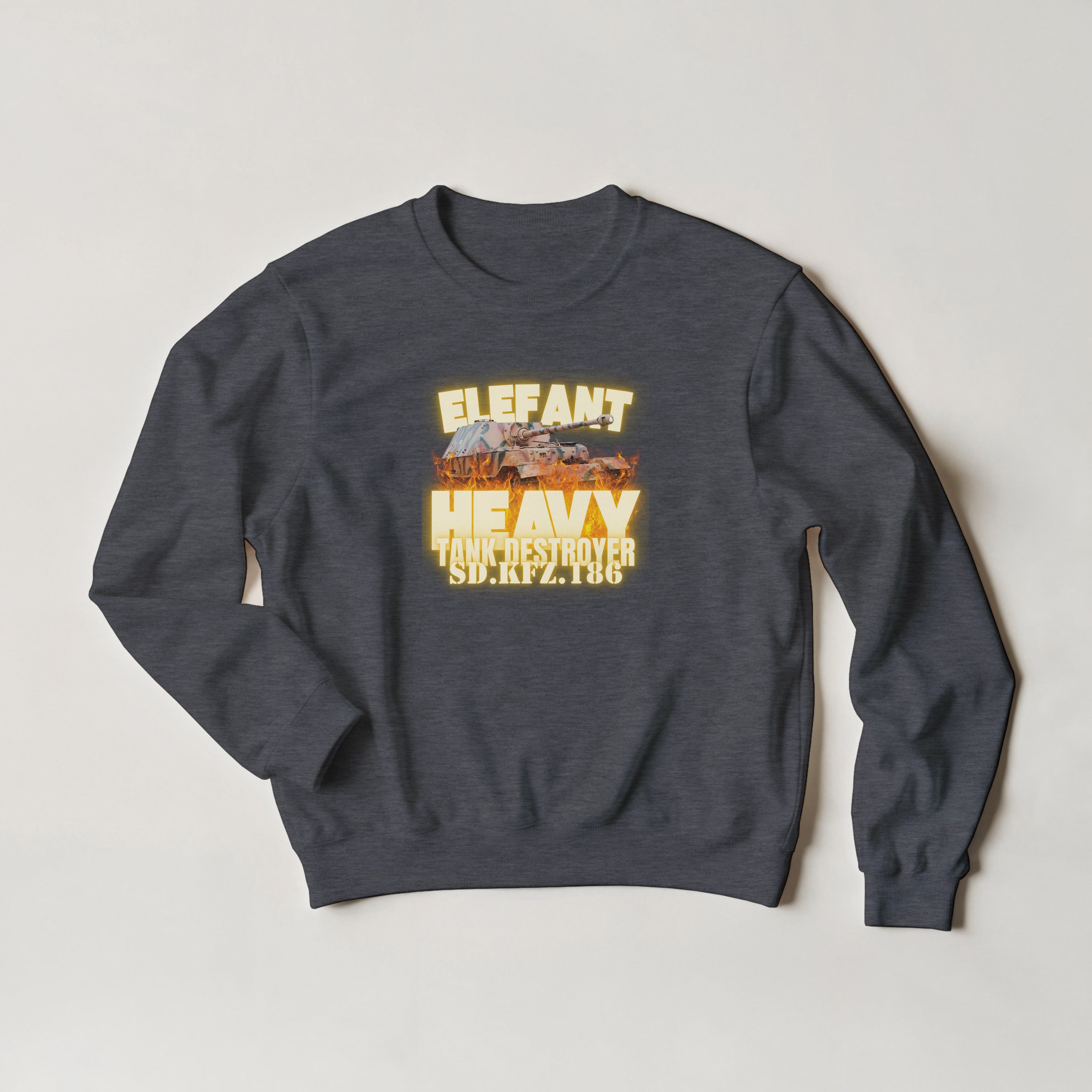 German Elefant Tank Destroyer Sweatshirt | WW2 Panzer Heavy Armor | Military History Gift