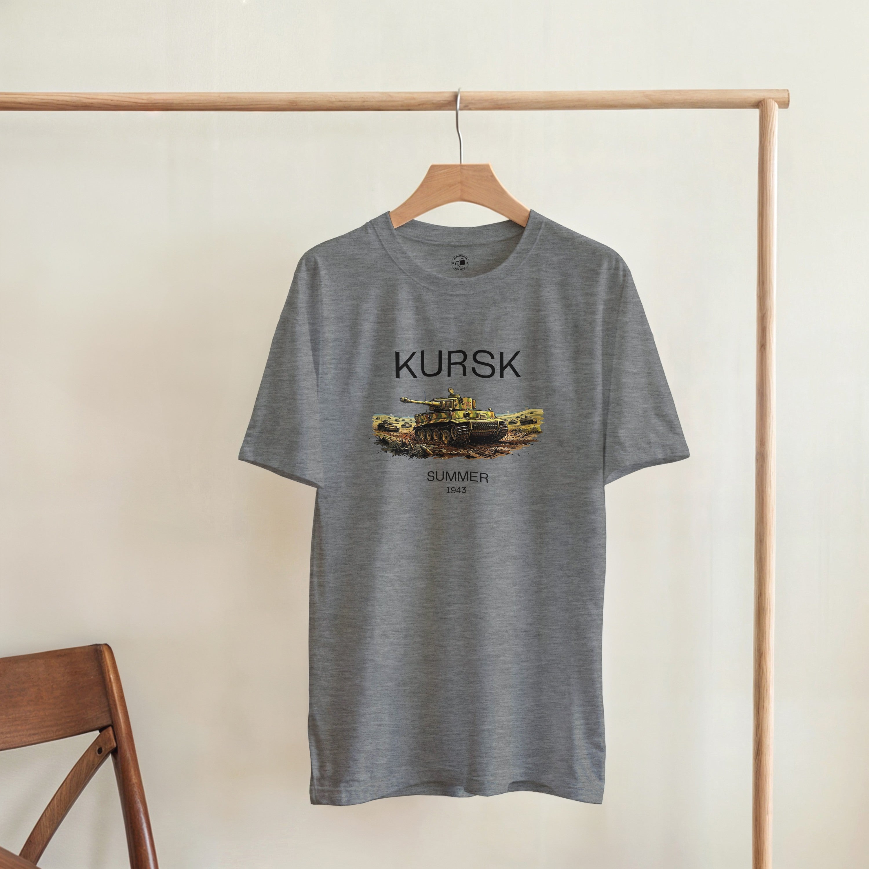 Kursk 1943 T-Shirt | Tiger I Tank Graphic Tee | WW2 Eastern Front Military History Gift