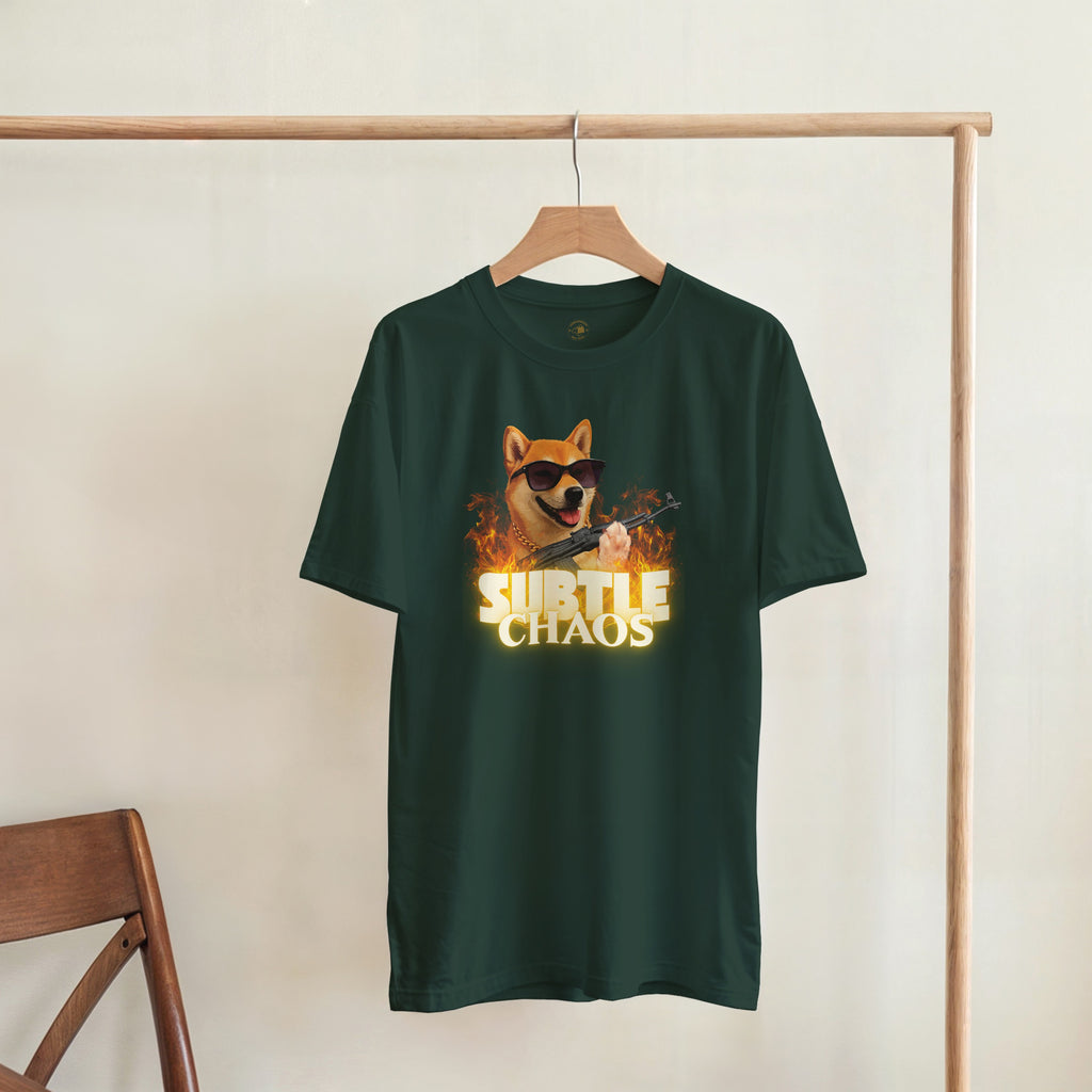 Funny Tactical Dog T-Shirt | Shiba Inu AK47 Meme Tee | Military Meme Apparel