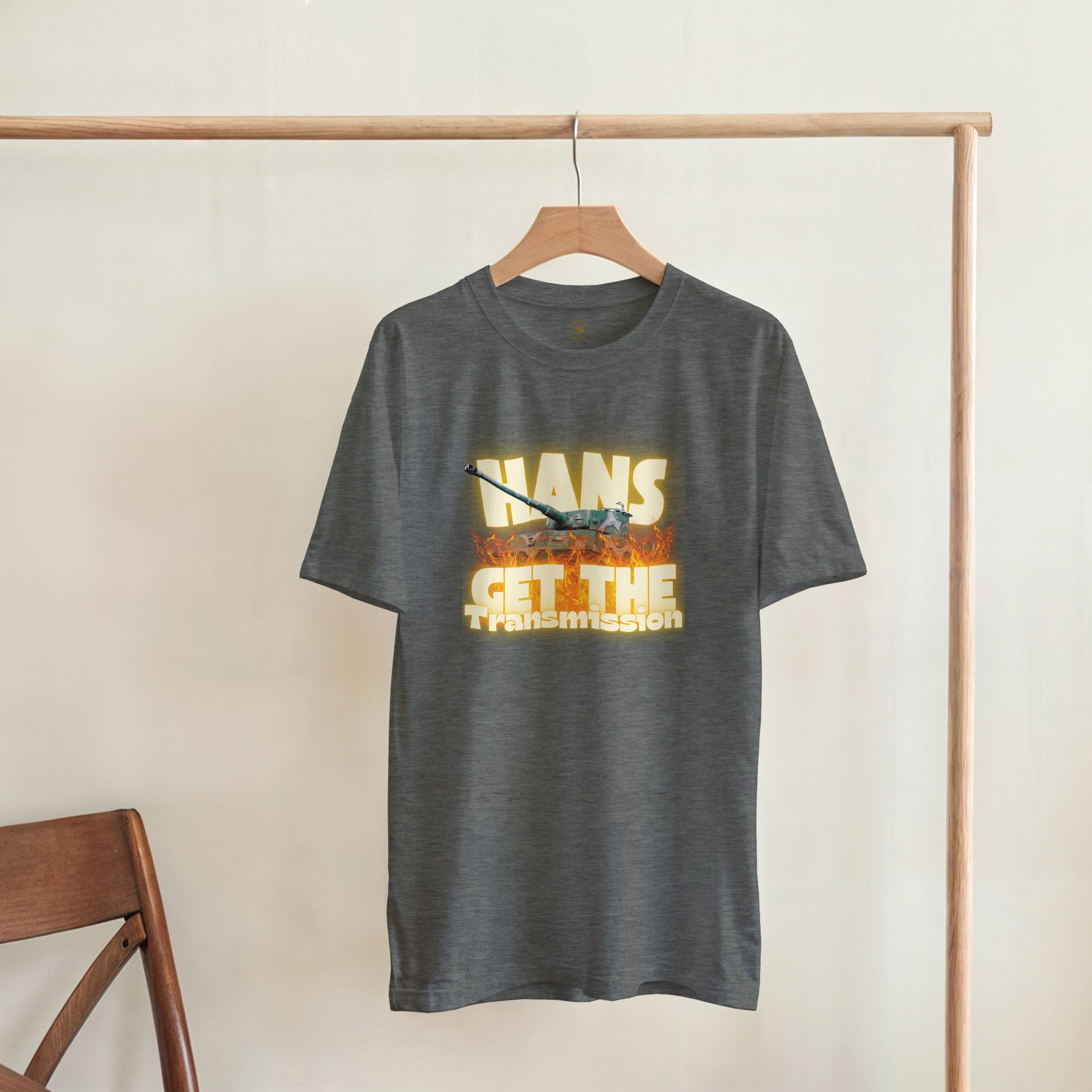 Hans Get The Transmission | Tiger Tank Graphic Tee