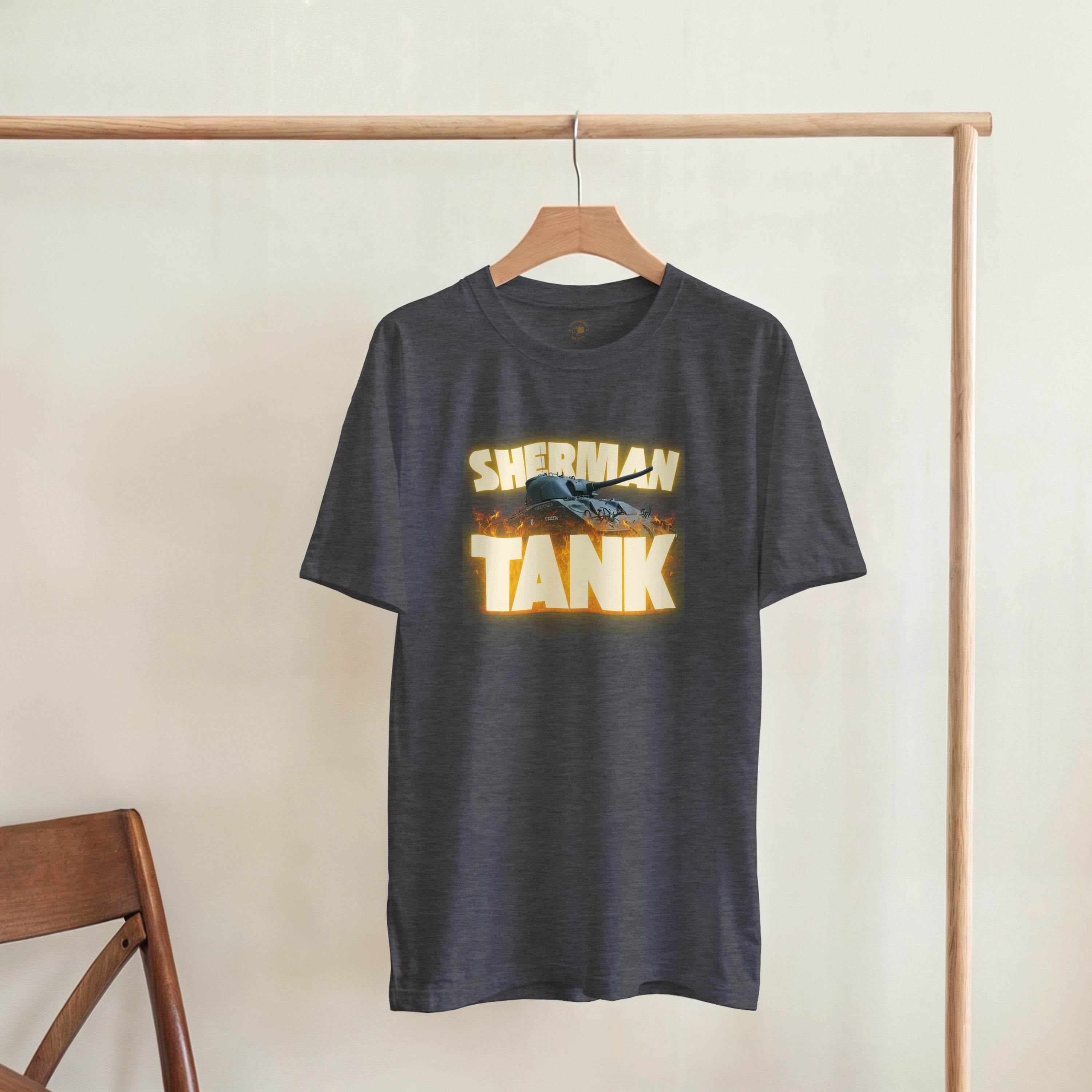 M4 Sherman Tank T-Shirt | WWII US Army Armor Tee | Military History Gift