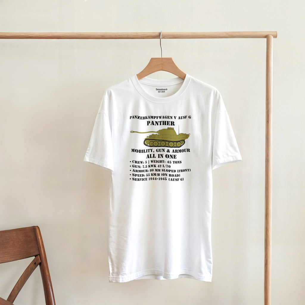 Panther Ausf. G Tank Shirt | WW2 German Meme Tee | Mobility Gun & Armour History Gift