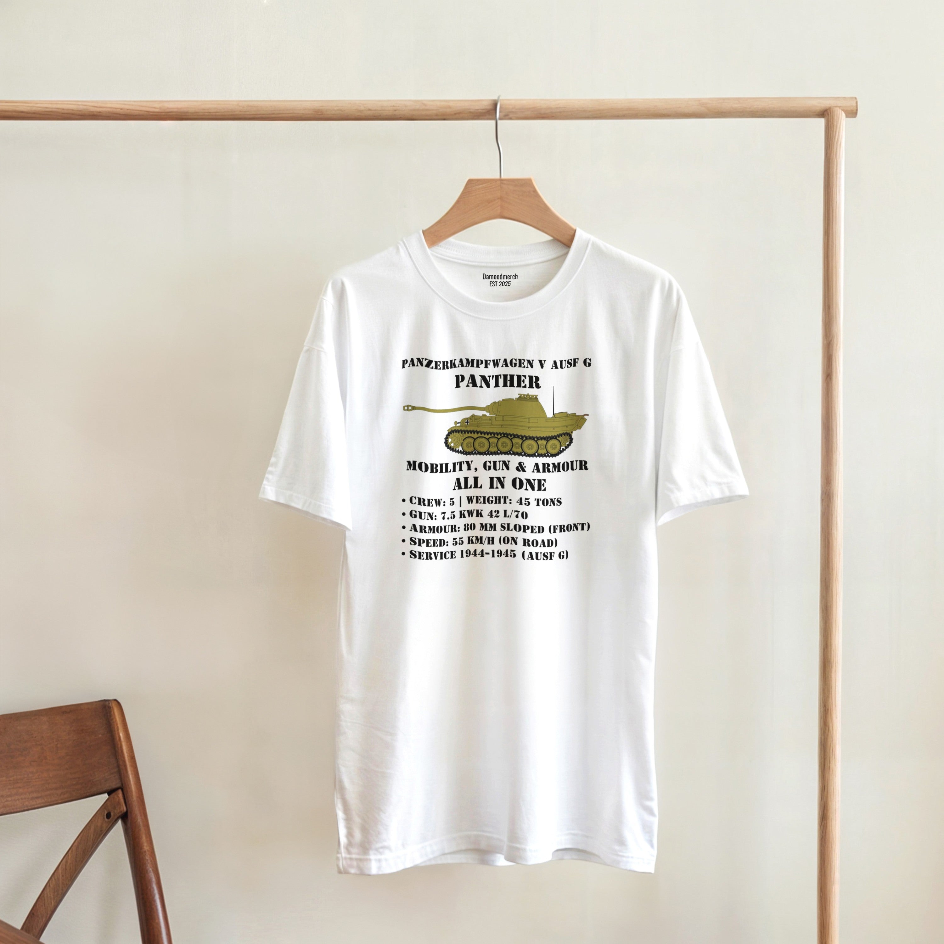 Panther Ausf. G Tank Shirt | WW2 German Meme Tee | Mobility Gun & Armour History Gift