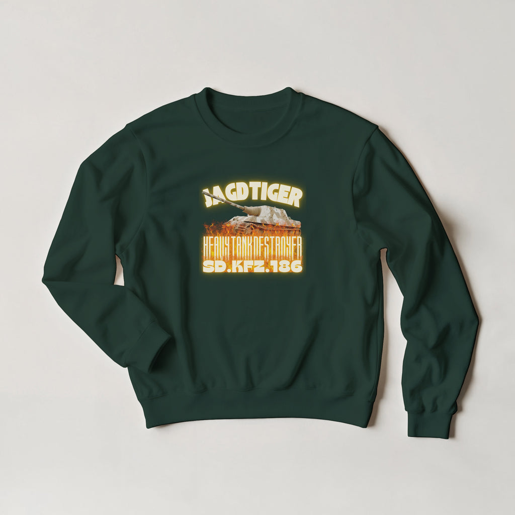 Jagdtiger Tank Sweater | WW2 German Heavy Tank Destroyer Crewneck | Military History Gift