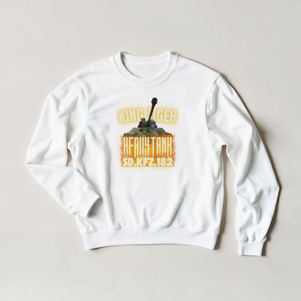 King Tiger Tank Sweater | Tiger II WW2 German Heavy Armor Crewneck | Military Gift