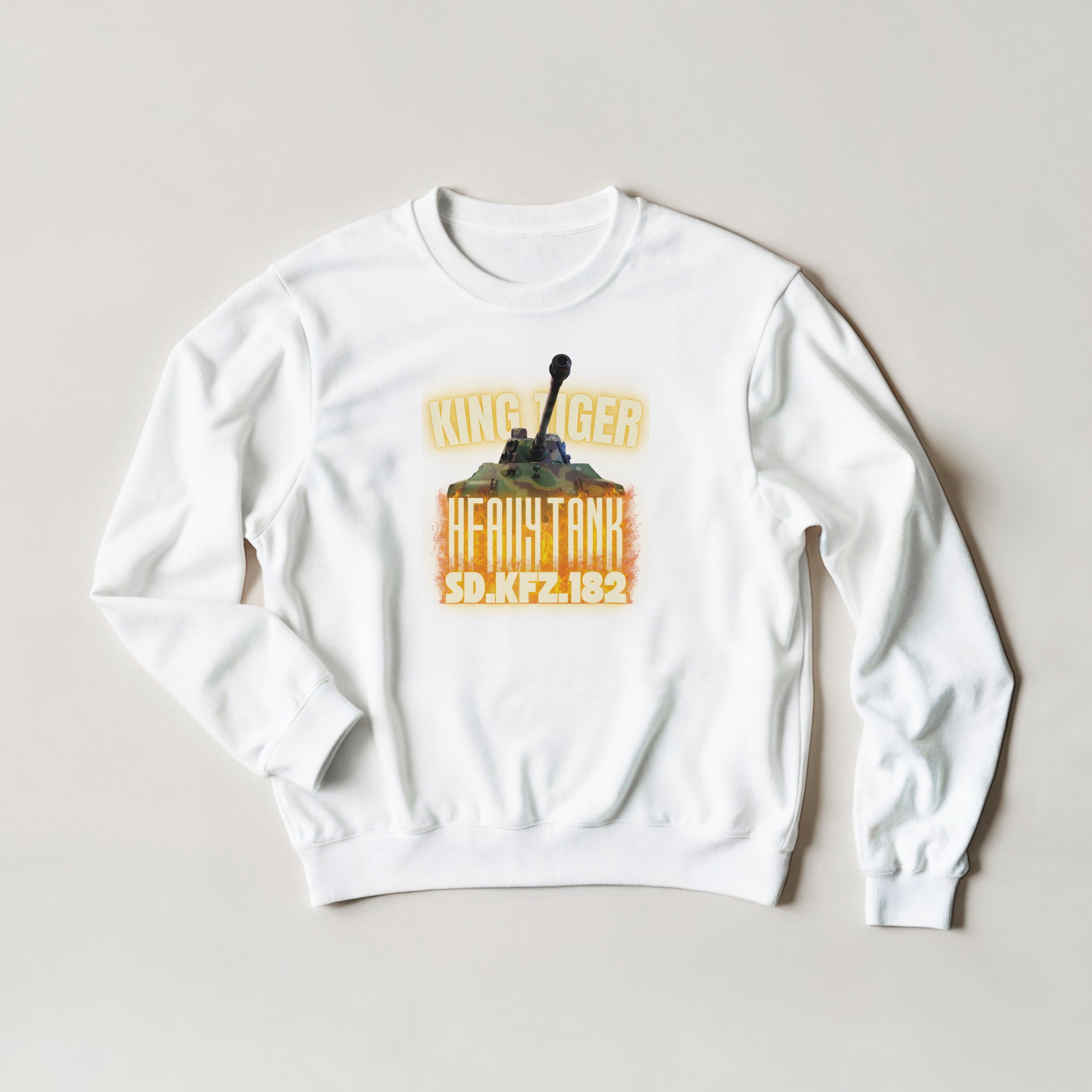 King Tiger Tank Sweater | Tiger II WW2 German Heavy Armor Crewneck | Military Gift