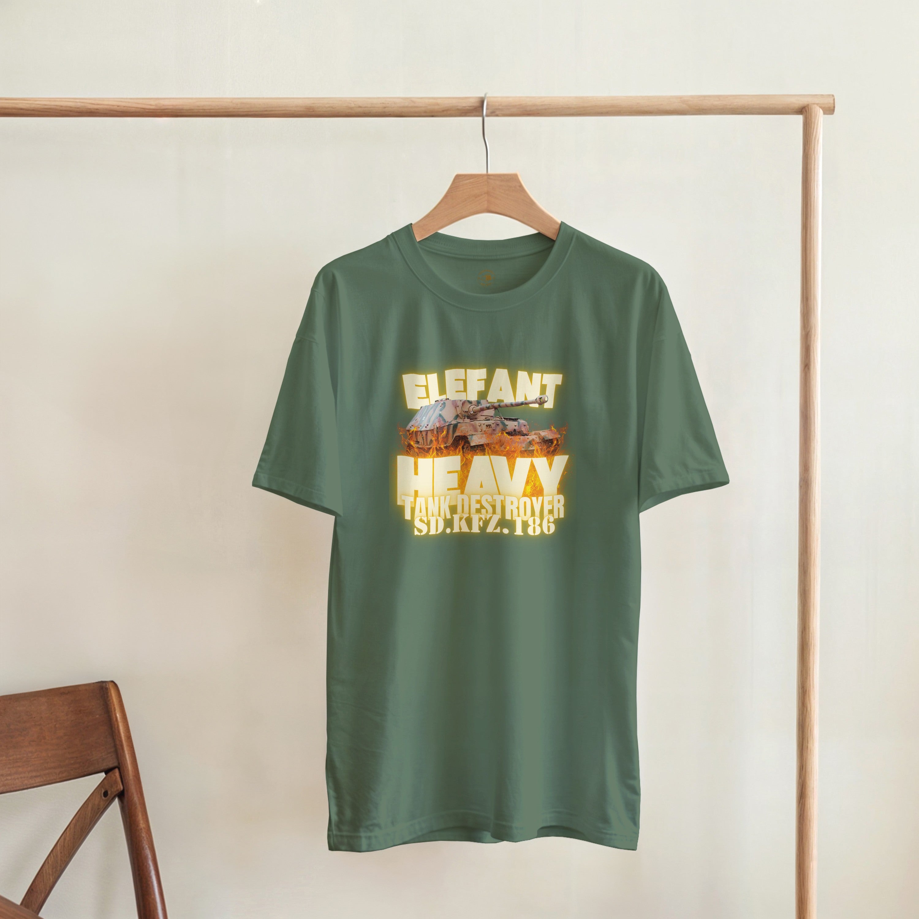 German Elefant Tank Destroyer Shirt | WW2 Panzer Heavy Armor Tee | Military History Gift