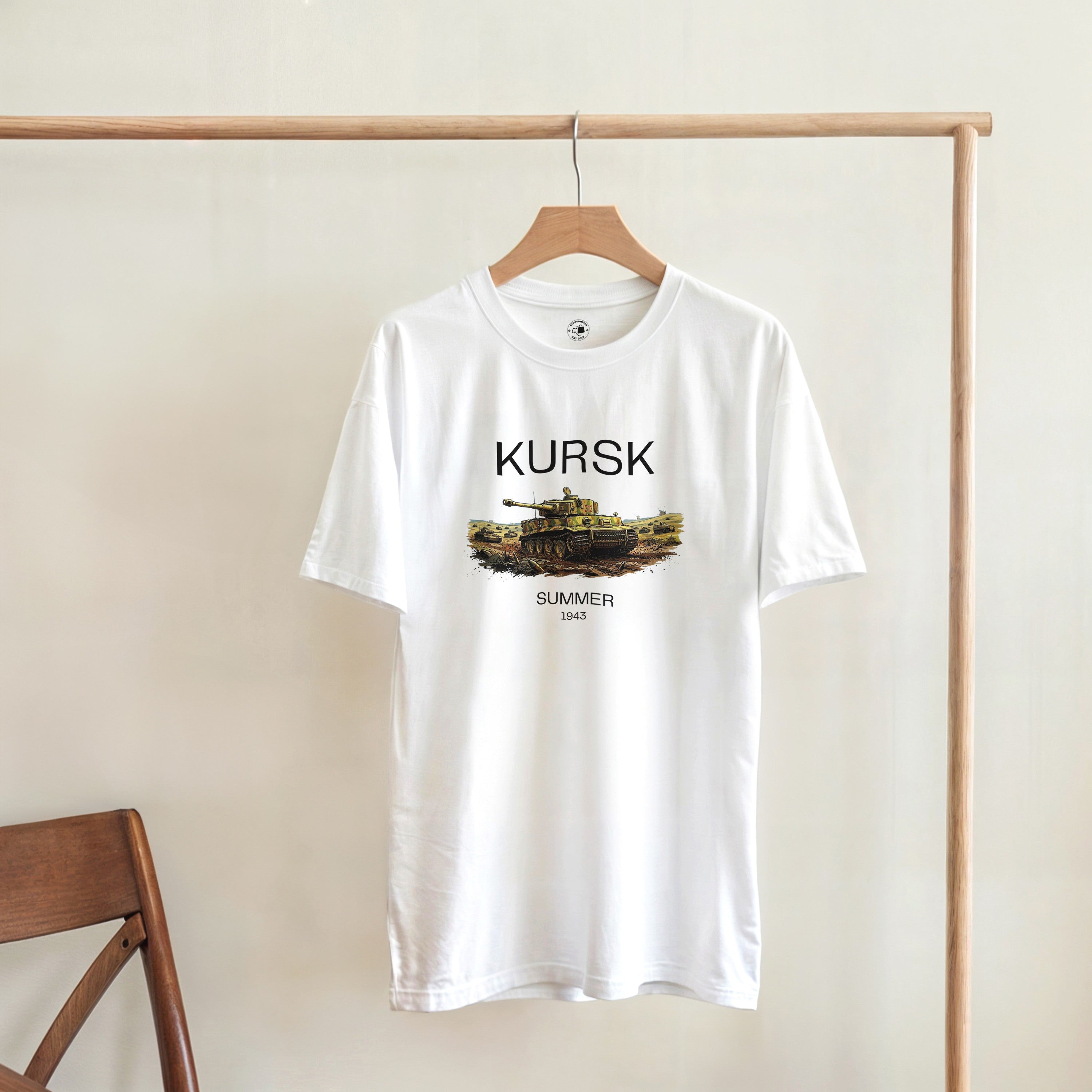 Kursk 1943 T-Shirt | Tiger I Tank Graphic Tee | WW2 Eastern Front Military History Gift