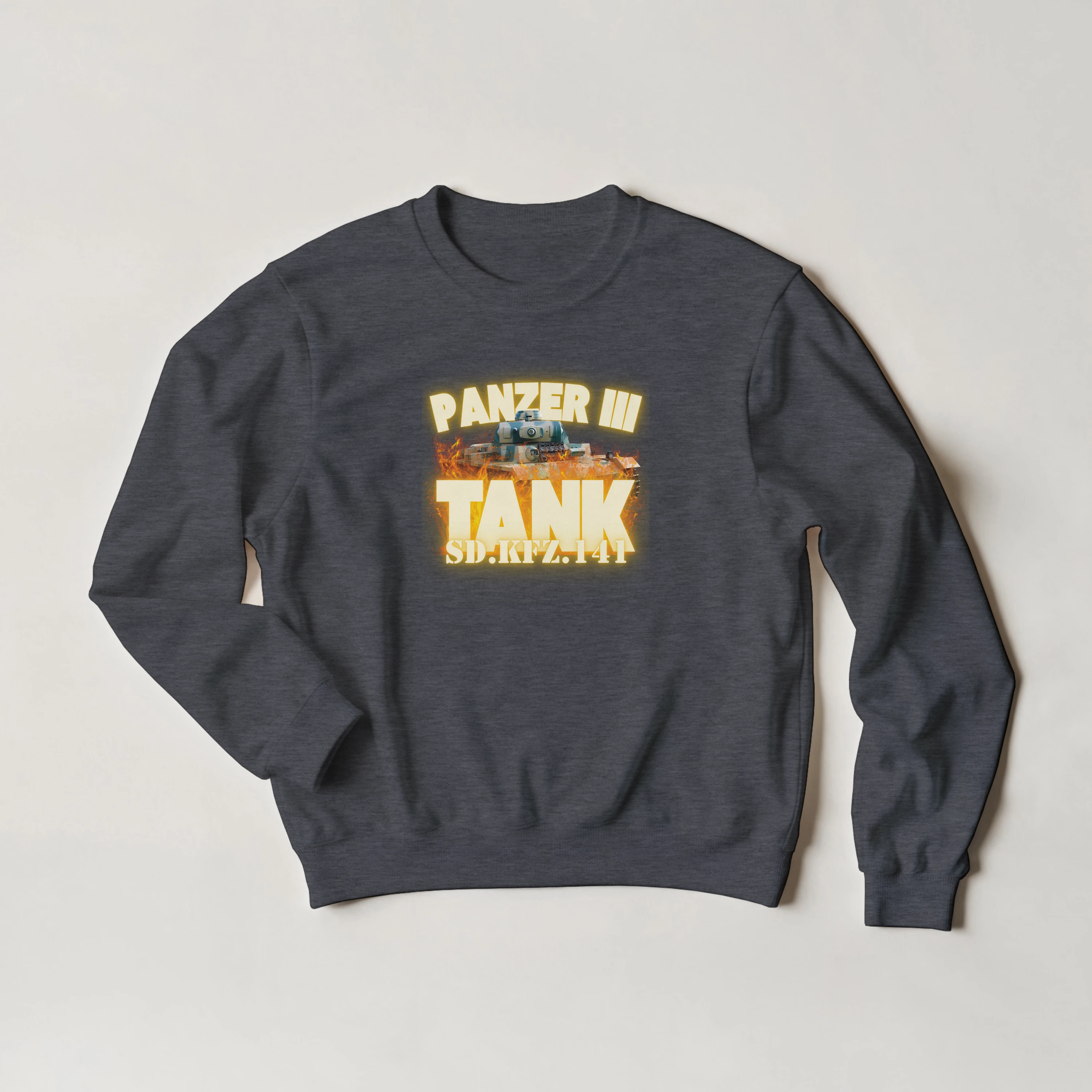 Panzer III Tank Sweatshirt | German Sd.Kfz.141 Medium Armor Crewneck | WWII History Gift