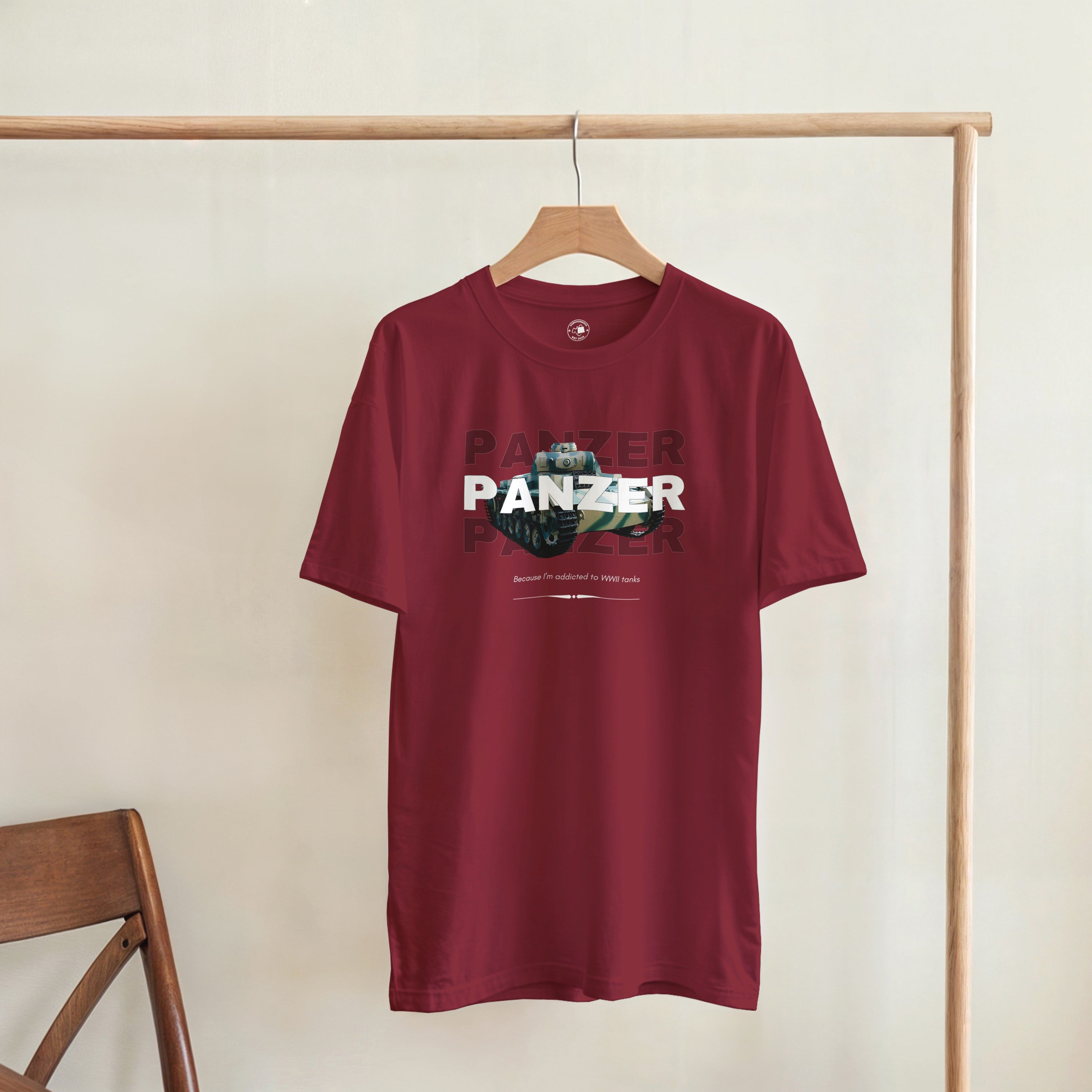 WWII Panzer Tank T-Shirt | Funny History Buff Tee | WW2 Military Streetwear