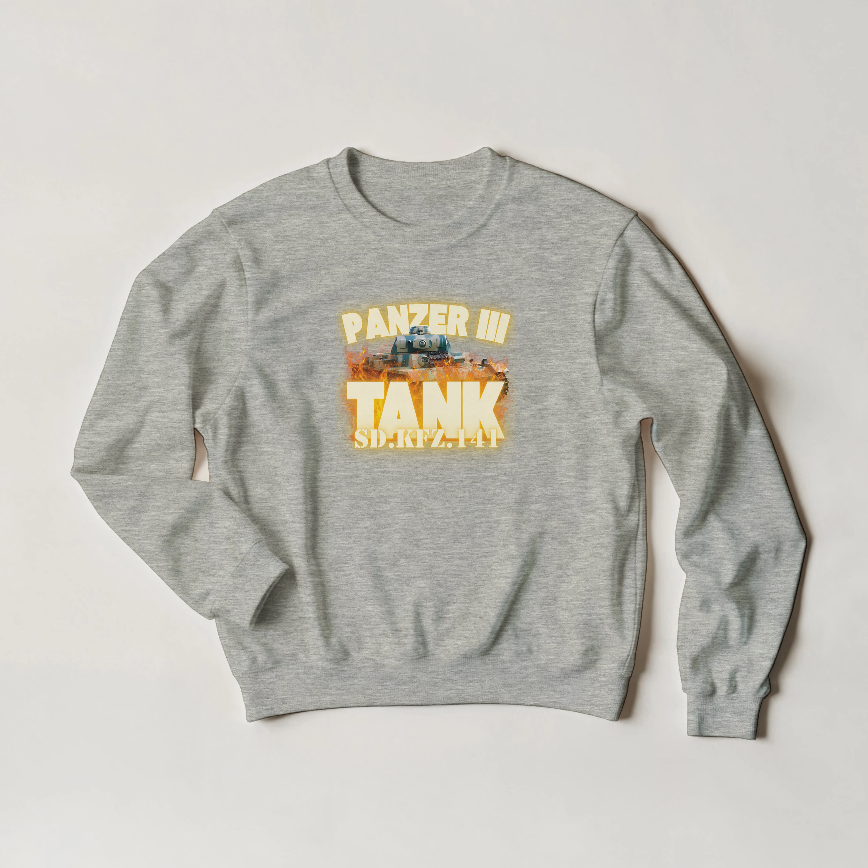 Panzer III Tank Sweatshirt | German Sd.Kfz.141 Medium Armor Crewneck | WWII History Gift