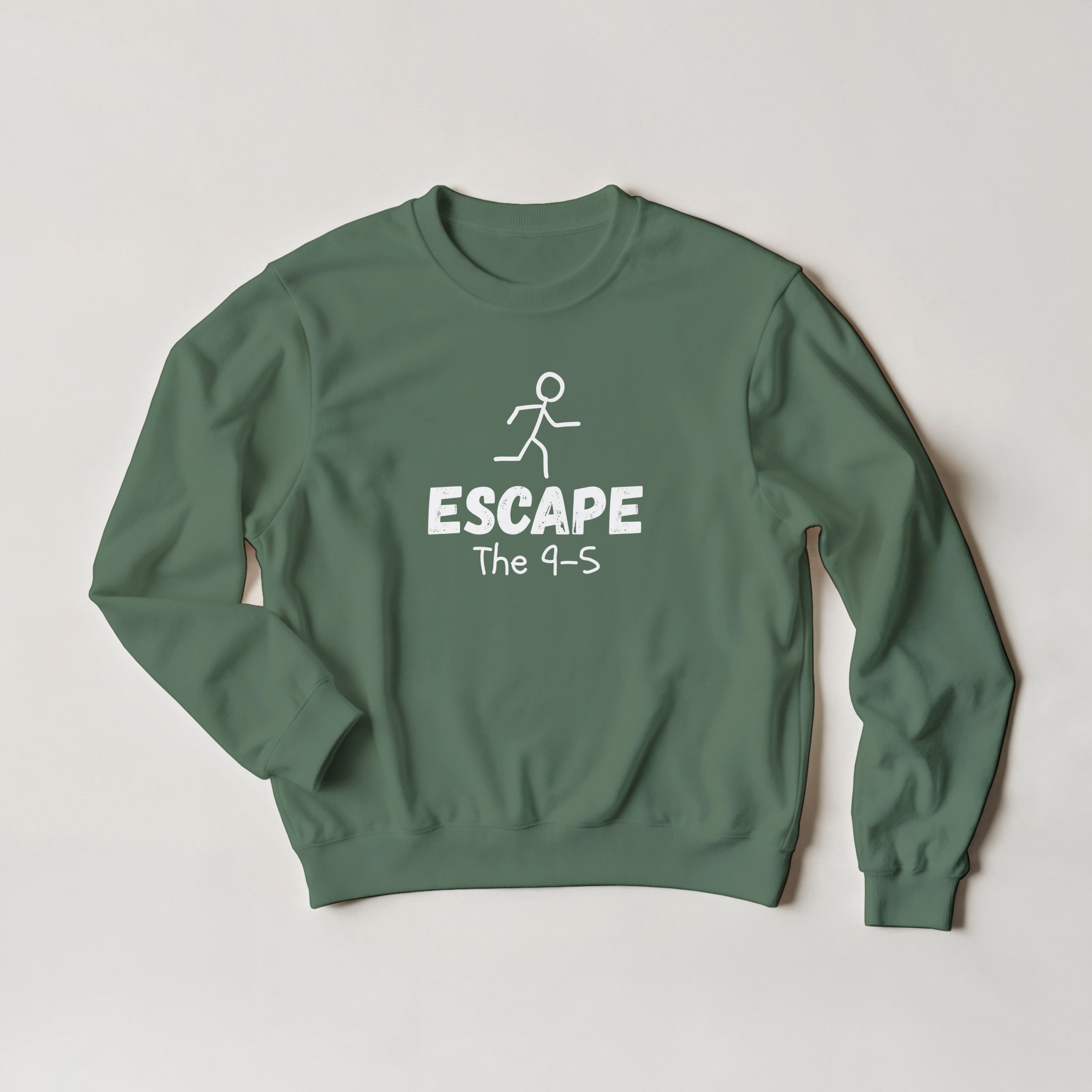 Escape The 9-5 Sweater | Entrepreneur Motivation Crewneck | Side Hustle Streetwear