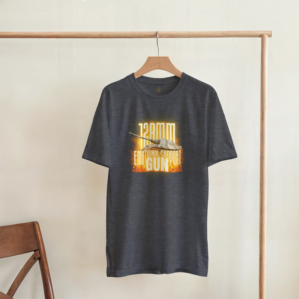 Funny Jagdtiger T-Shirt | 128mm Emotional Support Gun | WW2 Tank Destroyer Gift