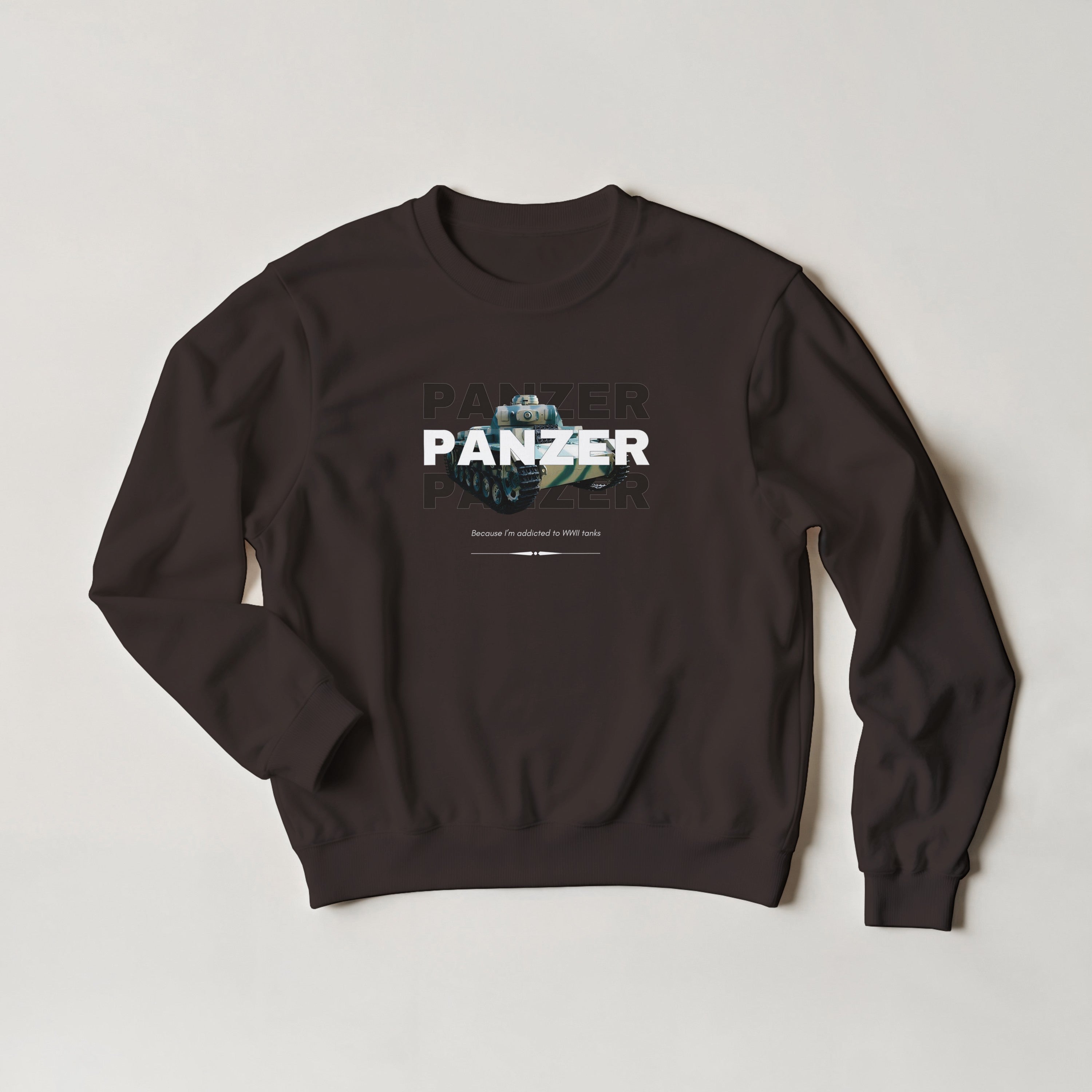 WWII Panzer Tank Sweatshirt | History Buff Crewneck | WW2 Military Gift