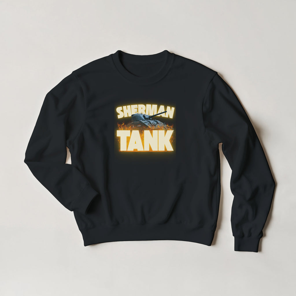 M4 Sherman Tank Sweatshirt | WWII US Army Armor Crewneck | Military History Gift