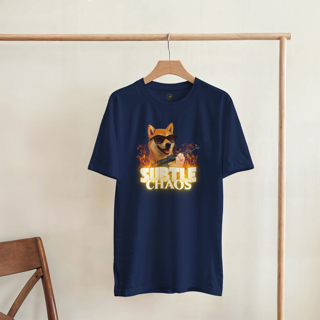 Funny Tactical Dog T-Shirt | Shiba Inu AK47 Meme Tee | Military Meme Apparel