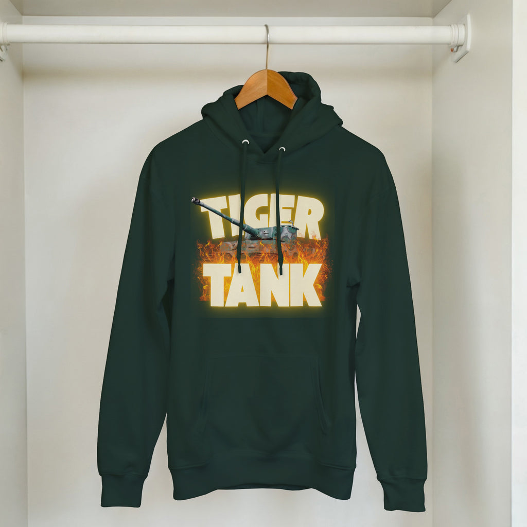 Tiger Tank Graphic Hoodie | WWII German Heavy Armor Pullover | Panzer VI Gift