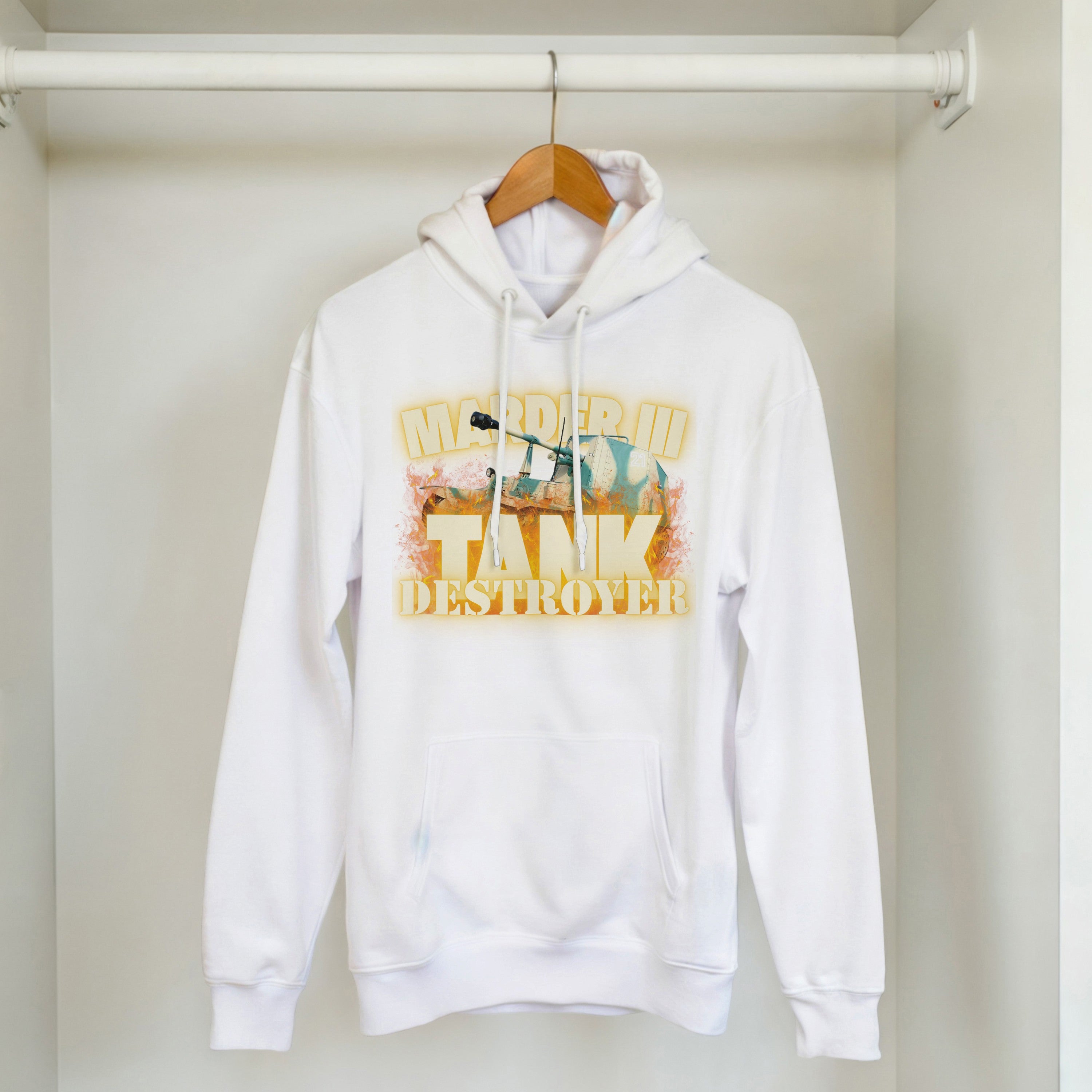 Marder III Tank Destroyer Hoodie | WWII German Panzer Pullover | Military History Gift