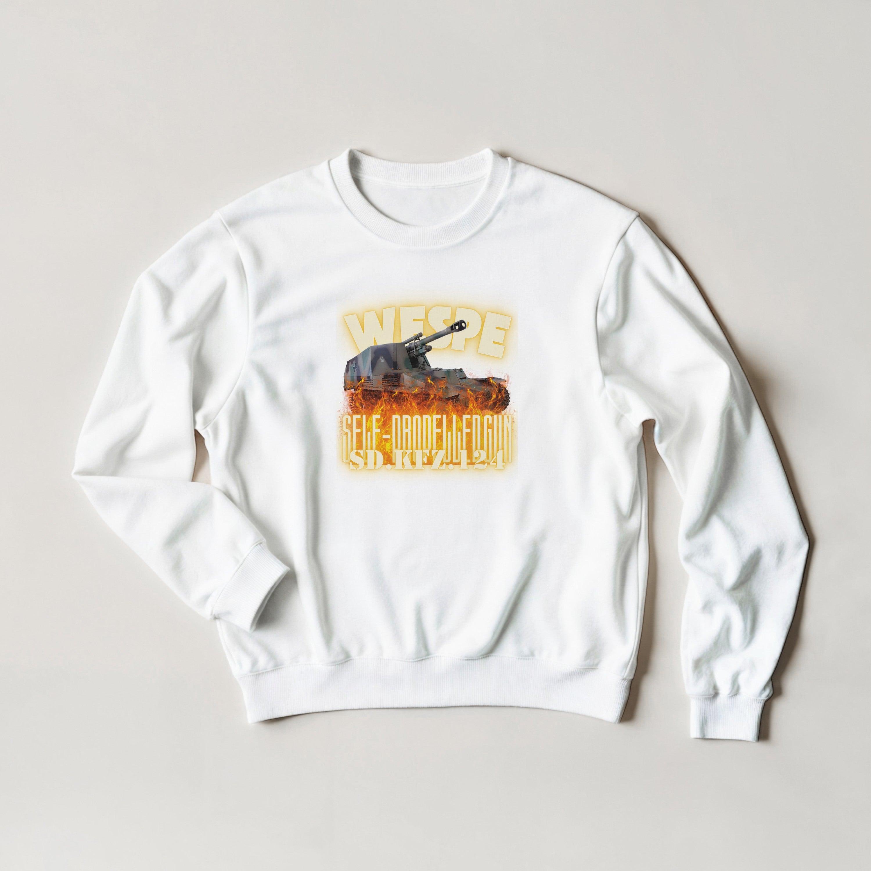 Wespe Sd.Kfz. 124 Sweater | German Wasp WWII Howitzer Crewneck | Military History Gift