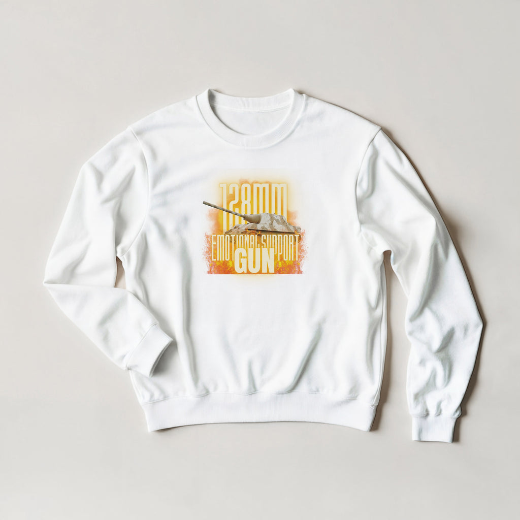 Jagdtiger Sweatshirt | 128mm Emotional Support Gun | WW2 Tank Destroyer Crewneck