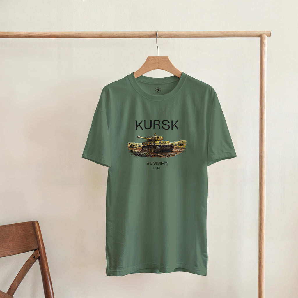 Kursk 1943 T-Shirt | Tiger I Tank Graphic Tee | WW2 Eastern Front Military History Gift