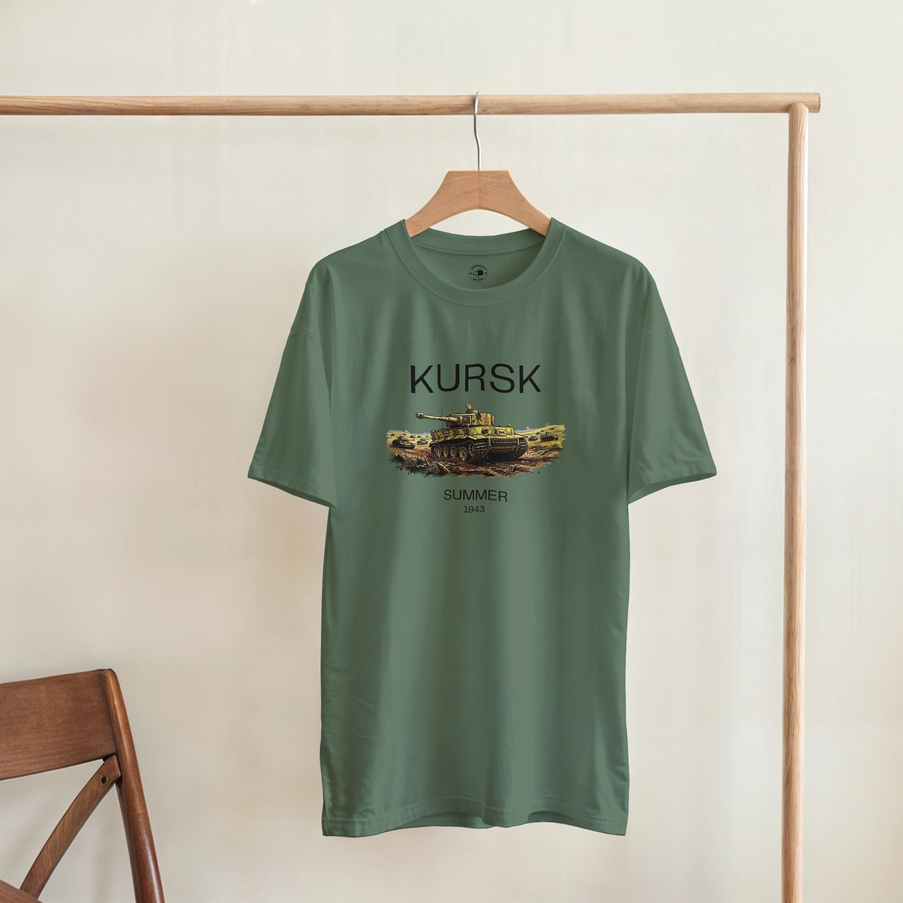 Kursk 1943 T-Shirt | Tiger I Tank Graphic Tee | WW2 Eastern Front Military History Gift