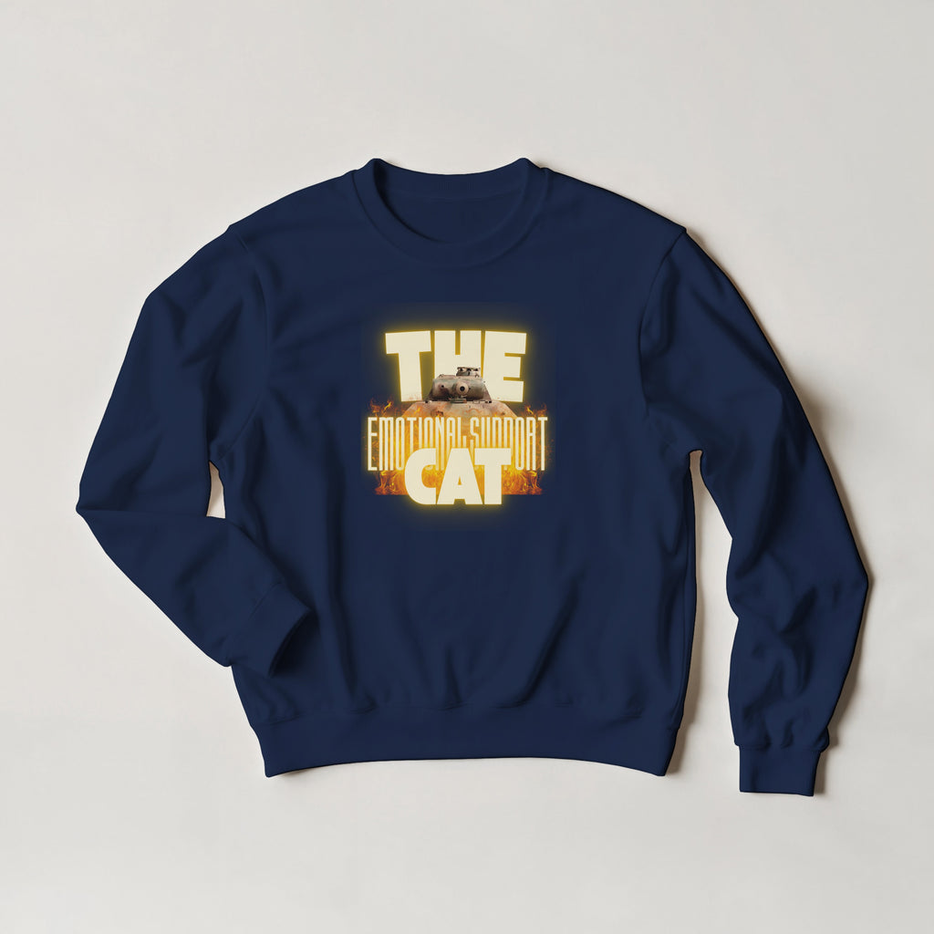Emotional Support Tank Sweater | Panther Panzer V | Funny WW2 Meme Crewneck Gift