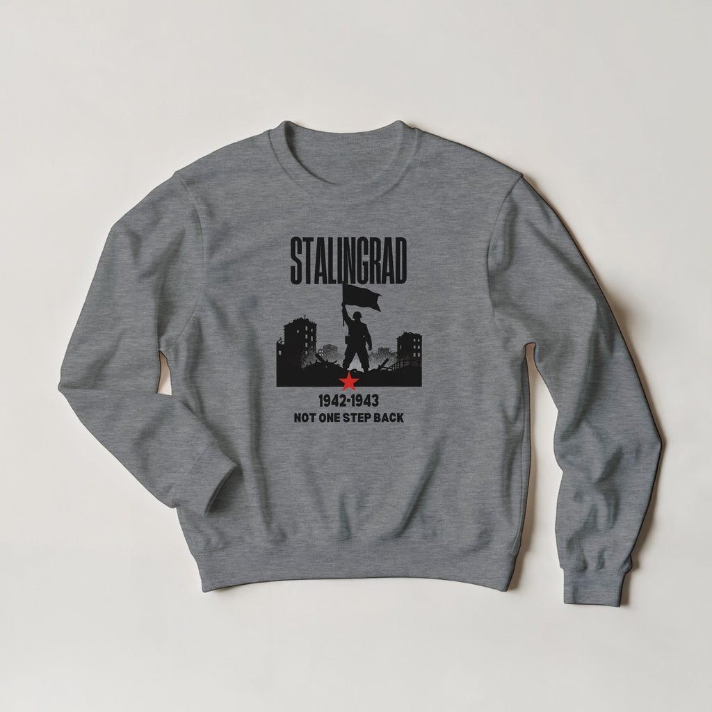 Stalingrad 1942 Sweatshirt | Soviet Military History Gift | Eastern Front Crewneck | Not One Step Back Sweater | WWII Graphic Streetwear