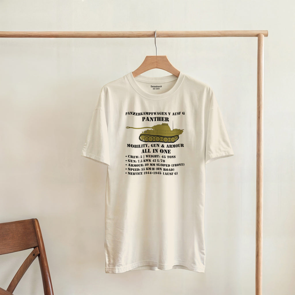 Panther Ausf. G Tank Shirt | WW2 German Meme Tee | Mobility Gun & Armour History Gift