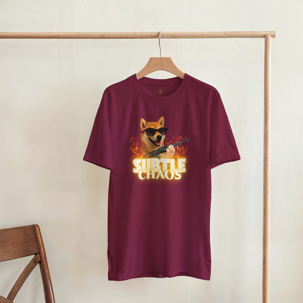 Funny Tactical Dog T-Shirt | Shiba Inu AK47 Meme Tee | Military Meme Apparel