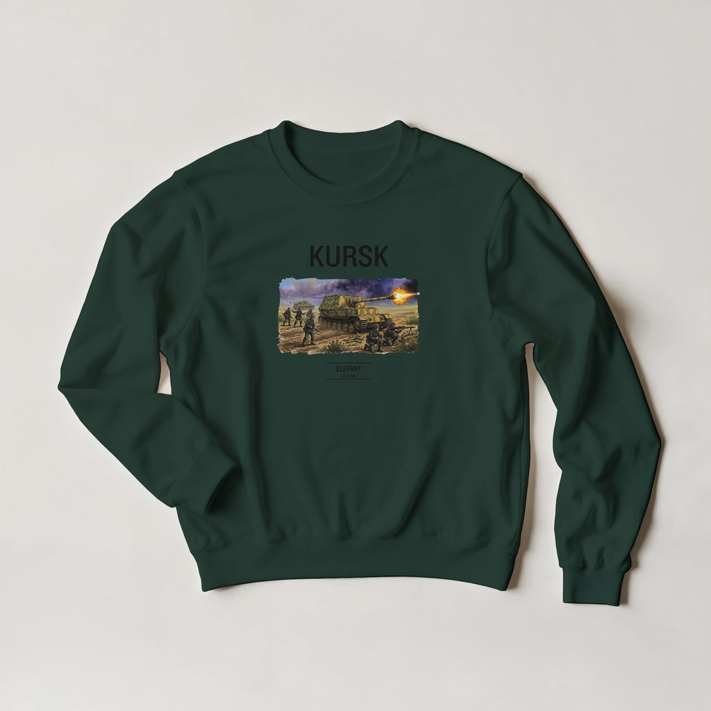 Kursk Elefant Tank Sweater | WW2 German Panzer Crewneck | Military History Sweatshirt | World War 2 Vintage Pullover | Tank Buff Gift