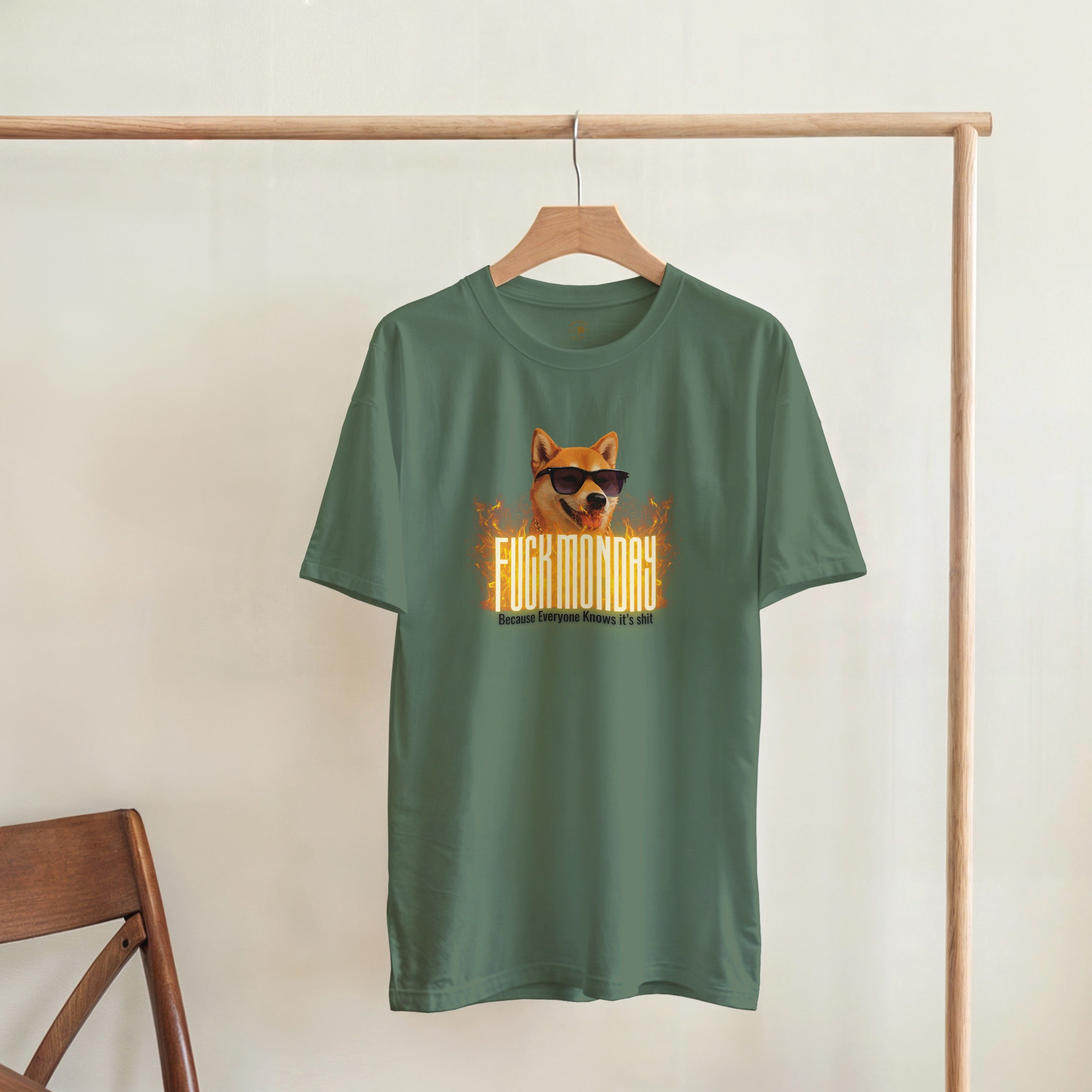 Fuck School Shirt | Funny Shiba Inu Meme Tee | Sarcastic Student Streetwear Gift