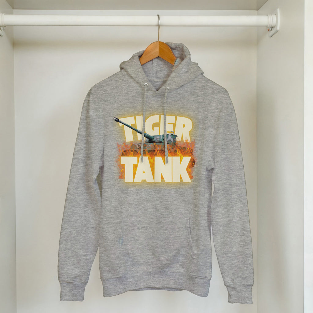 Tiger Tank Graphic Hoodie | WWII German Heavy Armor Pullover | Panzer VI Gift