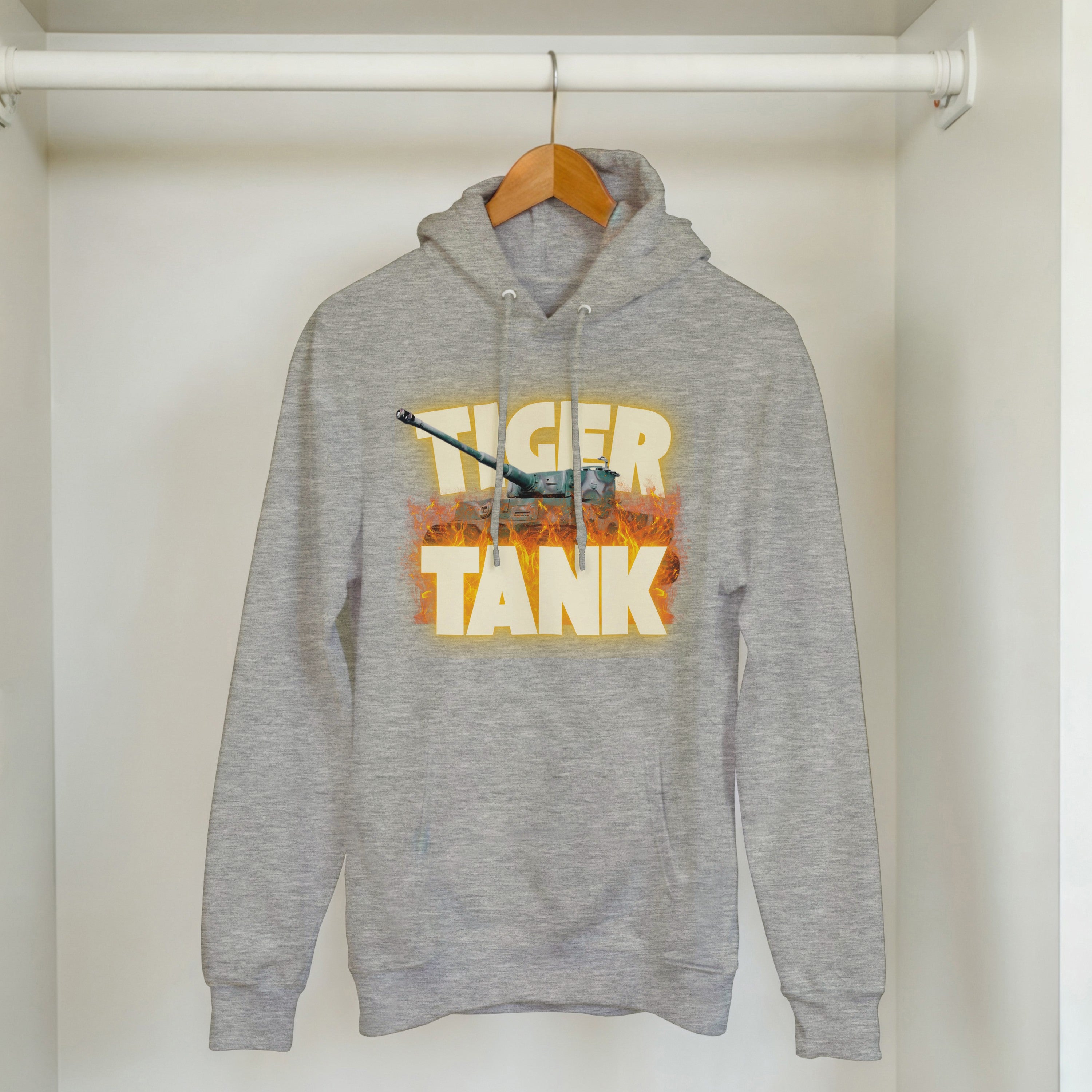 Tiger Tank Graphic Hoodie | WWII German Heavy Armor Pullover | Panzer VI Gift