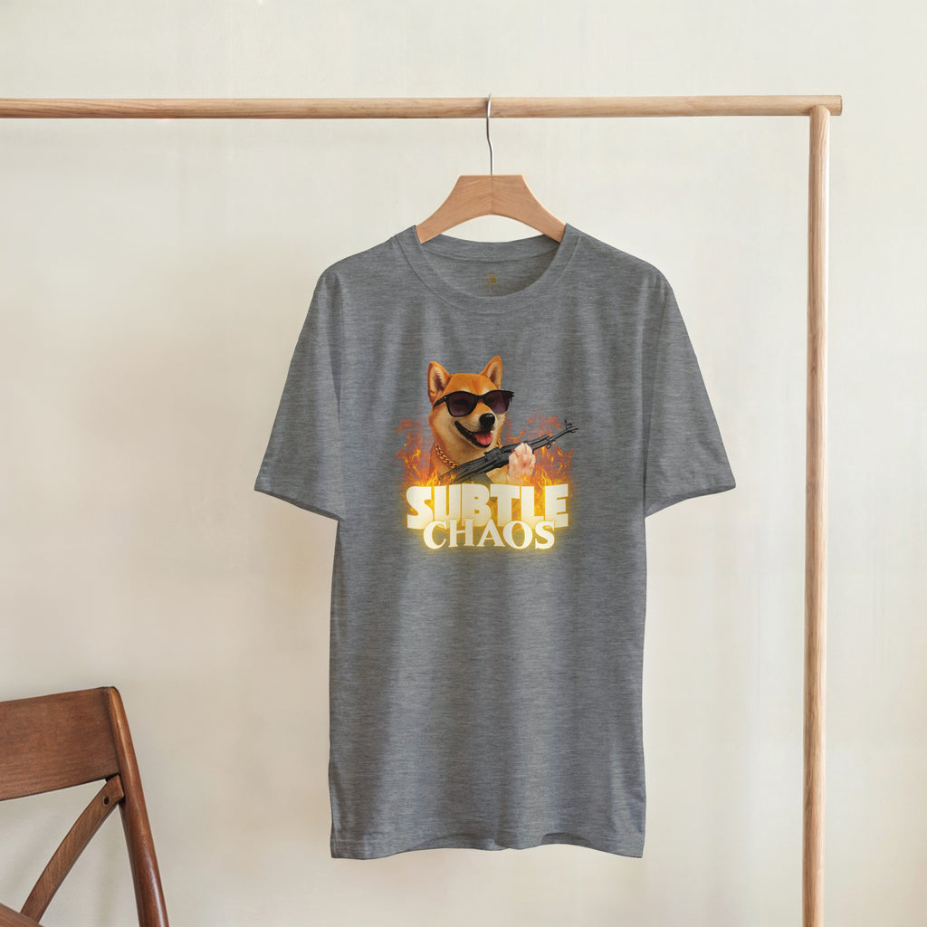 Funny Tactical Dog T-Shirt | Shiba Inu AK47 Meme Tee | Military Meme Apparel
