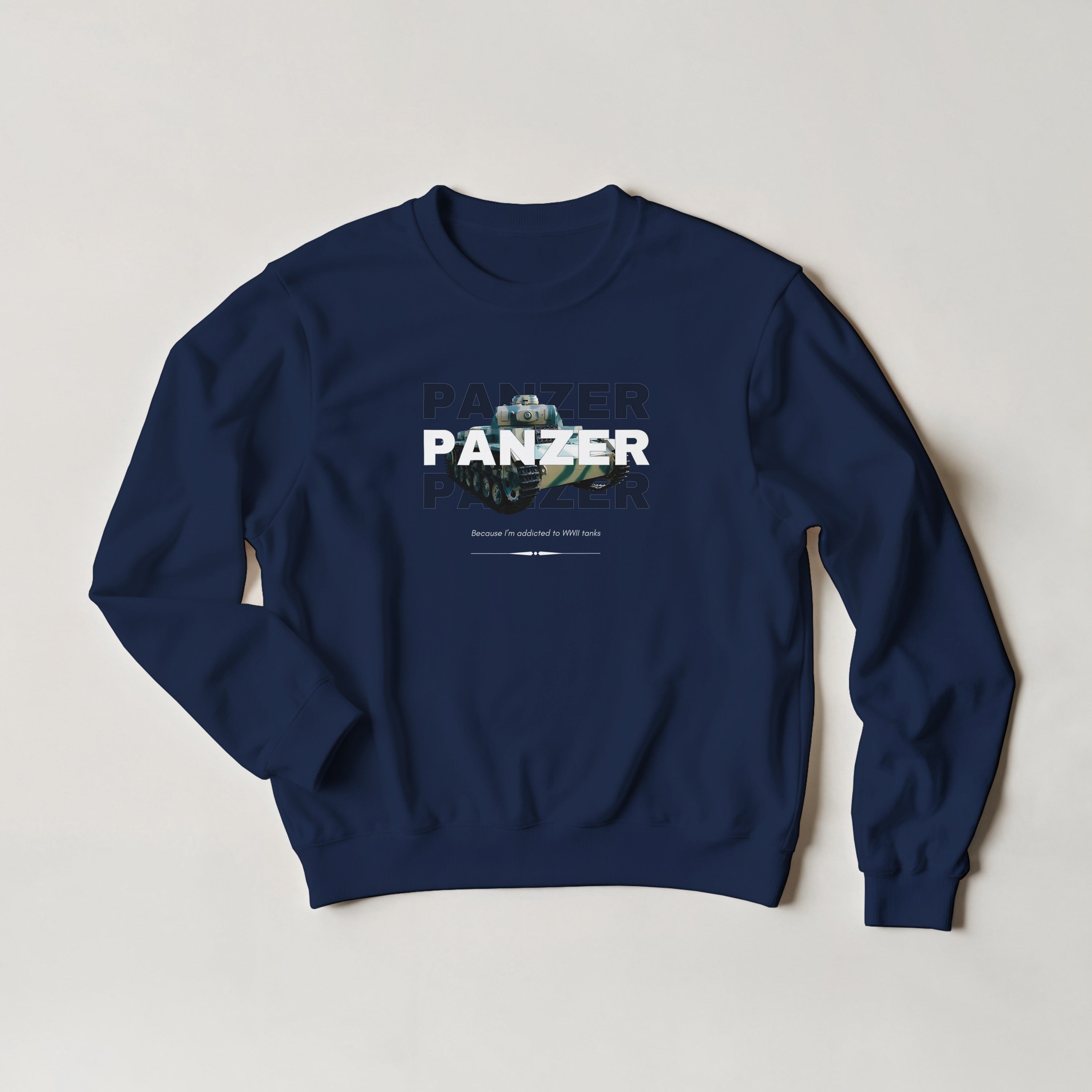 WWII Panzer Tank Sweatshirt | History Buff Crewneck | WW2 Military Gift