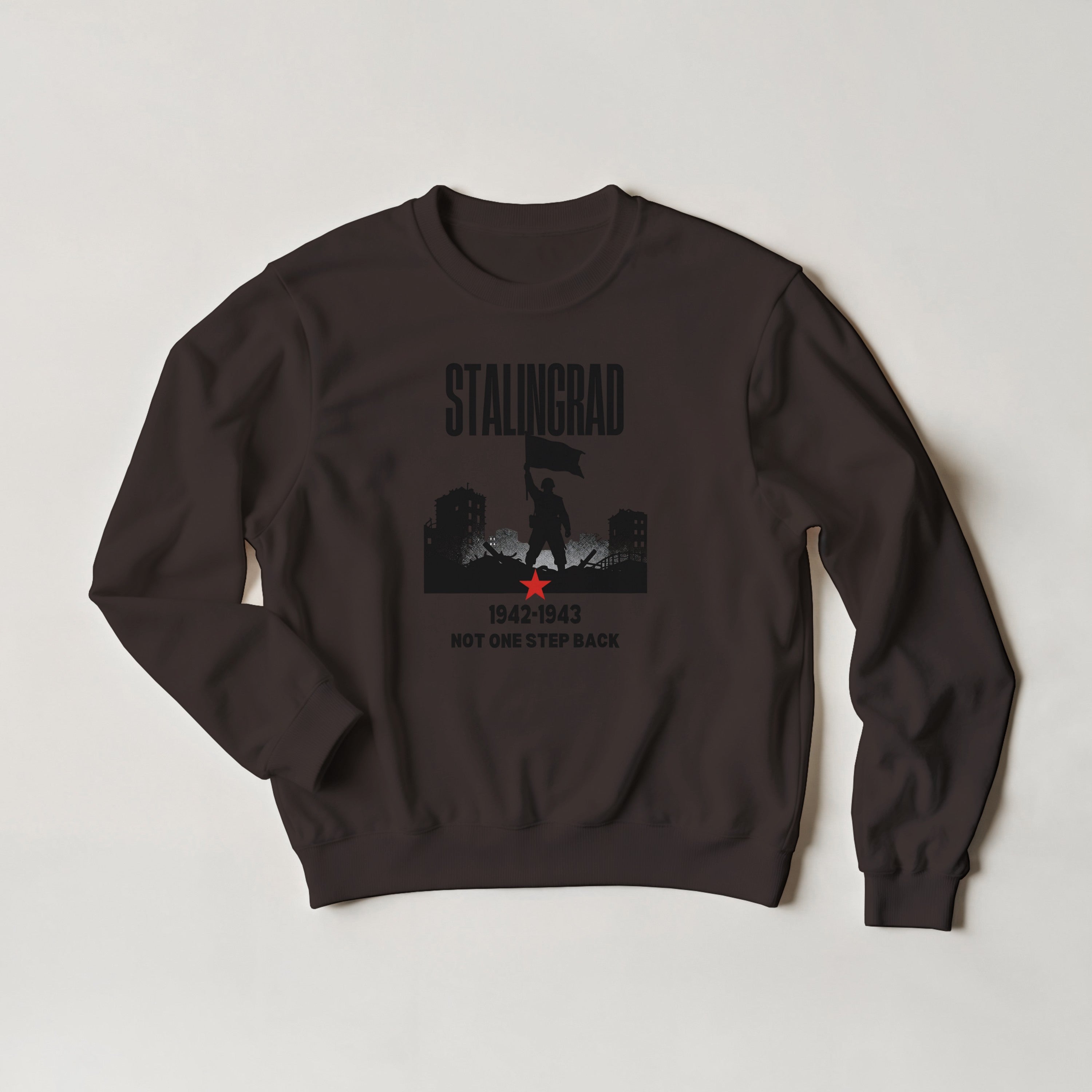 Stalingrad 1942 Sweatshirt | Soviet Military History Gift | Eastern Front Crewneck | Not One Step Back Sweater | WWII Graphic Streetwear