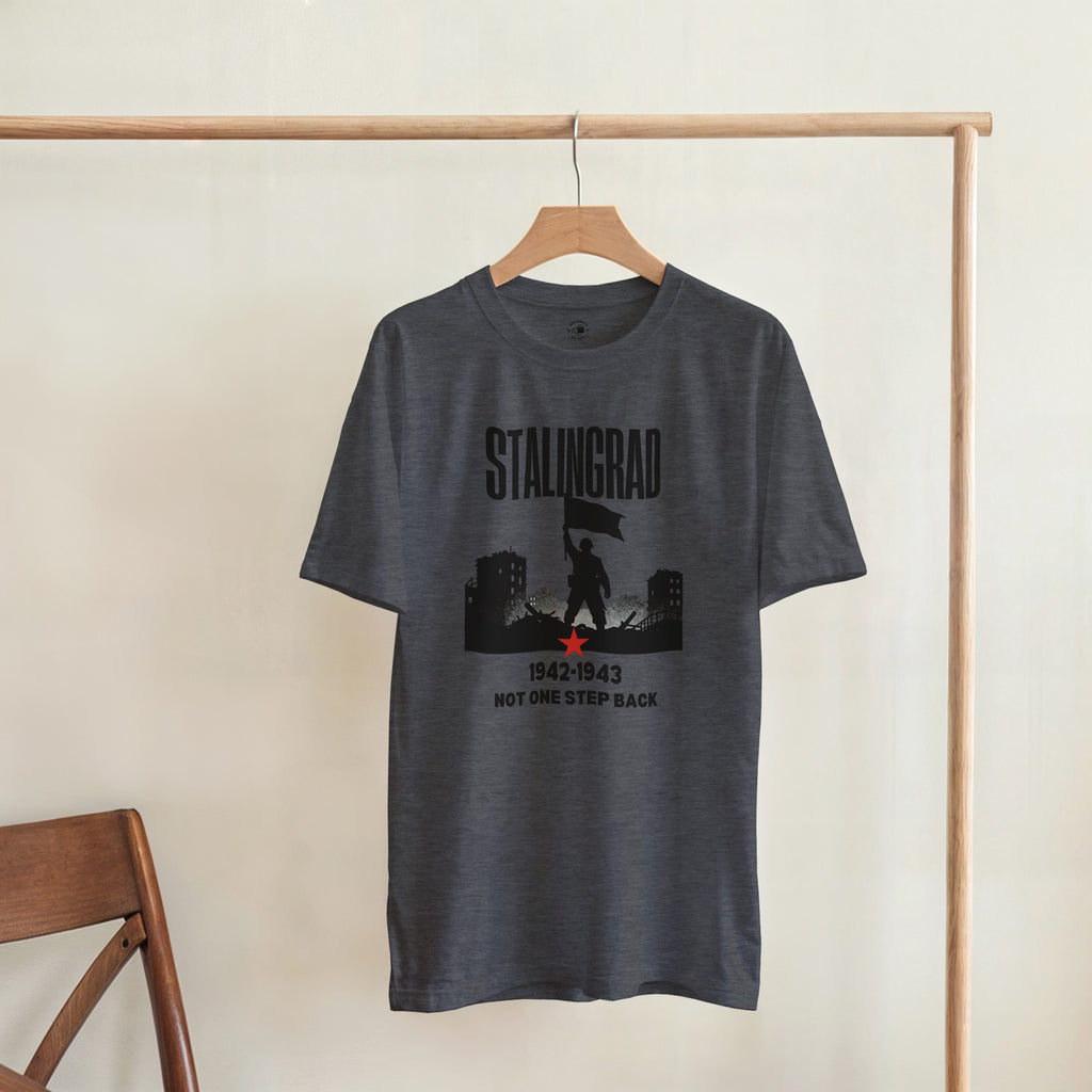 Stalingrad 1942 Shirt | Soviet Military History Gift | Eastern Front Tee | Not One Step Back T-Shirt | WWII Graphic Vintage Streetwear