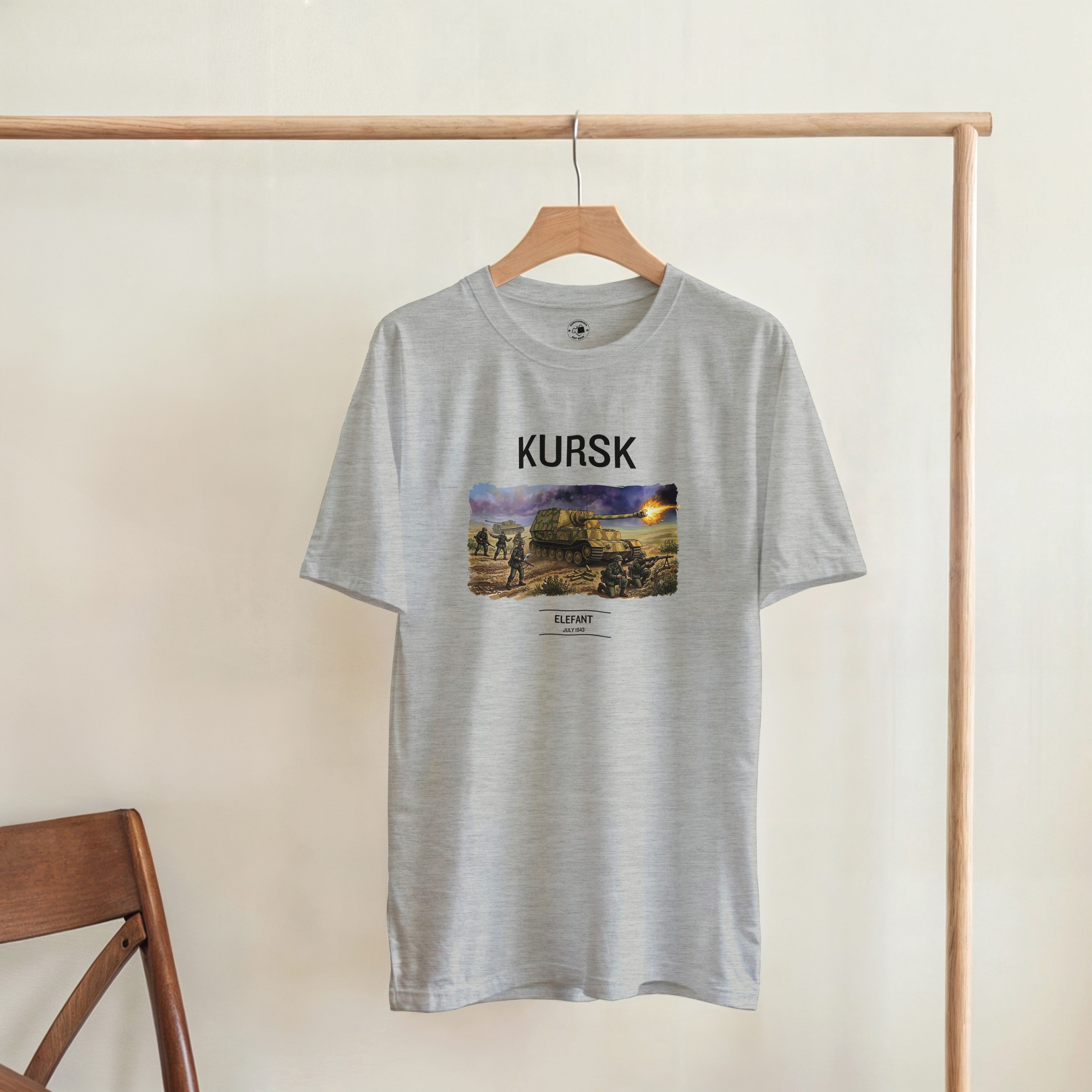 Kursk Elefant Tank Shirt | WW2 German Panzer Tshirt | Military History Graphic Tee | World War 2 Vintage Style Clothing | Tank Buff Gift